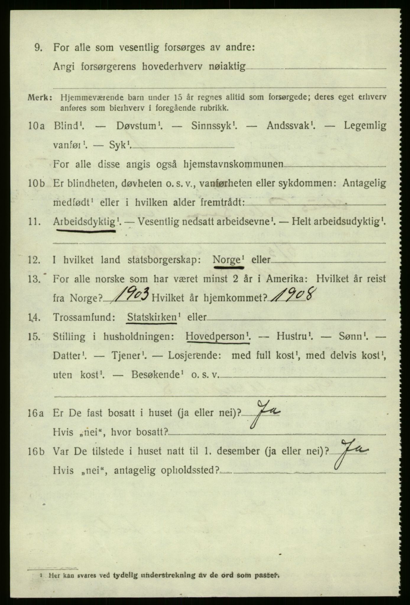 SAB, 1920 census for Naustdal, 1920, p. 3084