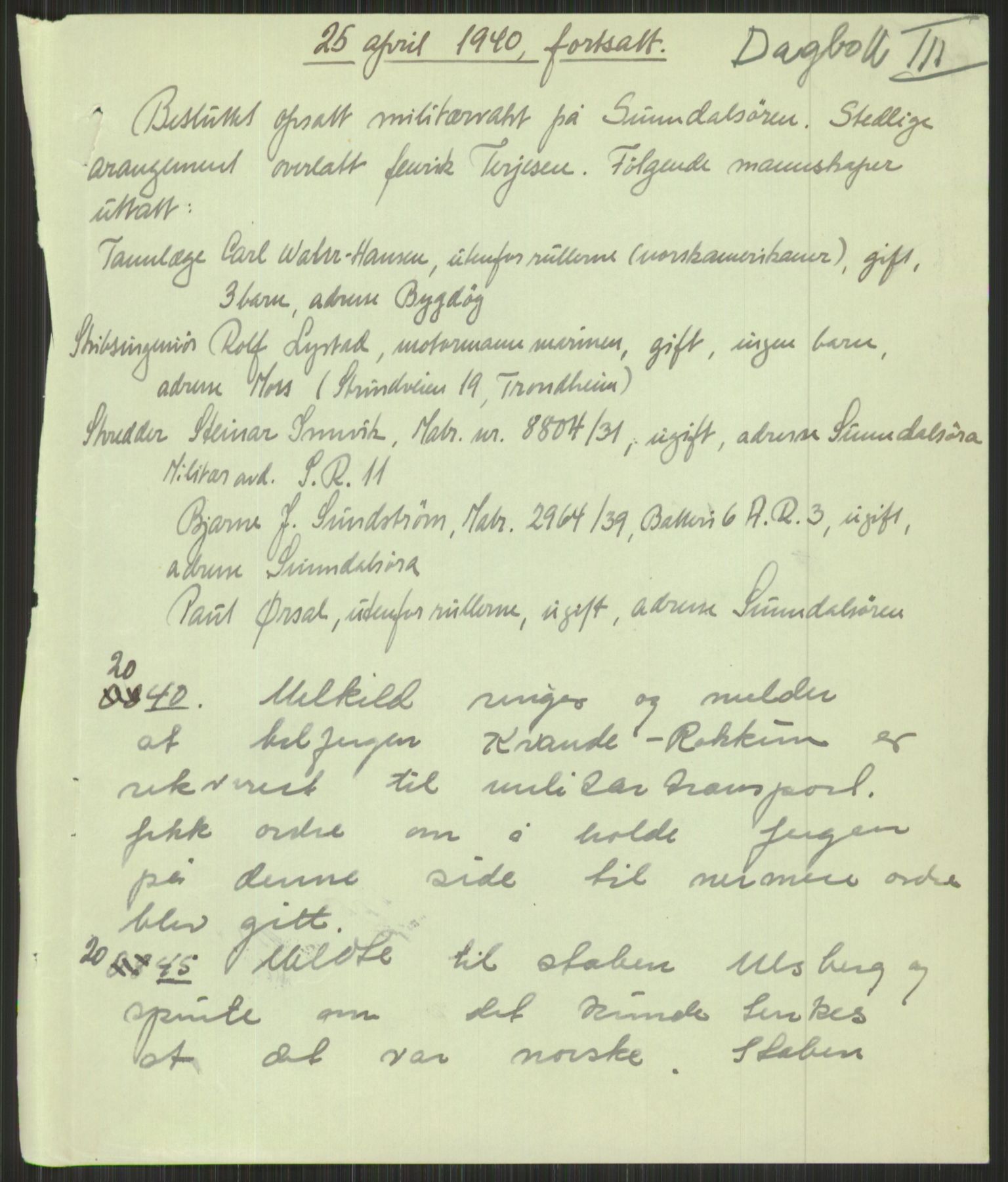 Forsvaret, Forsvarets krigshistoriske avdeling, AV/RA-RAFA-2017/Y/Yb/L0111: II-C-11-504-506  -  5. Divisjon., 1940-1948, p. 915