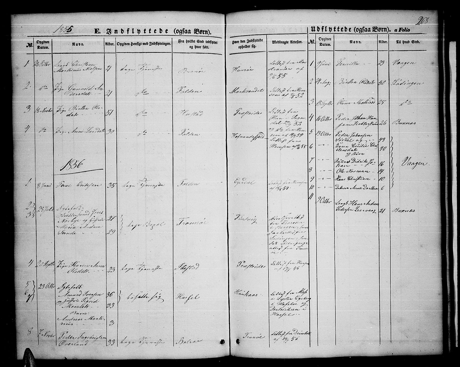 Ministerialprotokoller, klokkerbøker og fødselsregistre - Nordland, AV/SAT-A-1459/859/L0857: Parish register (copy) no. 859C03, 1854-1873, p. 268