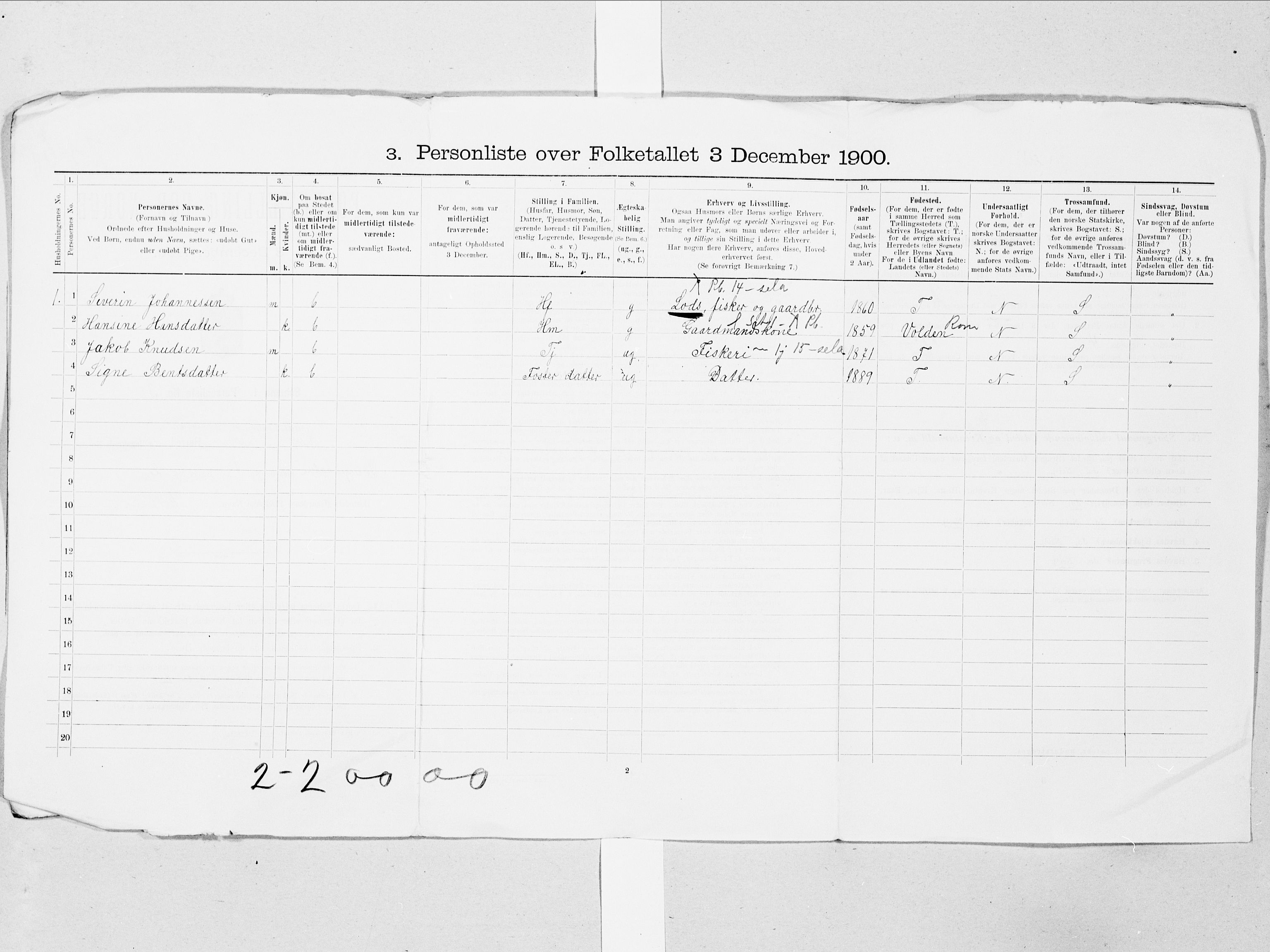 SAT, 1900 census for Herøy, 1900, p. 29