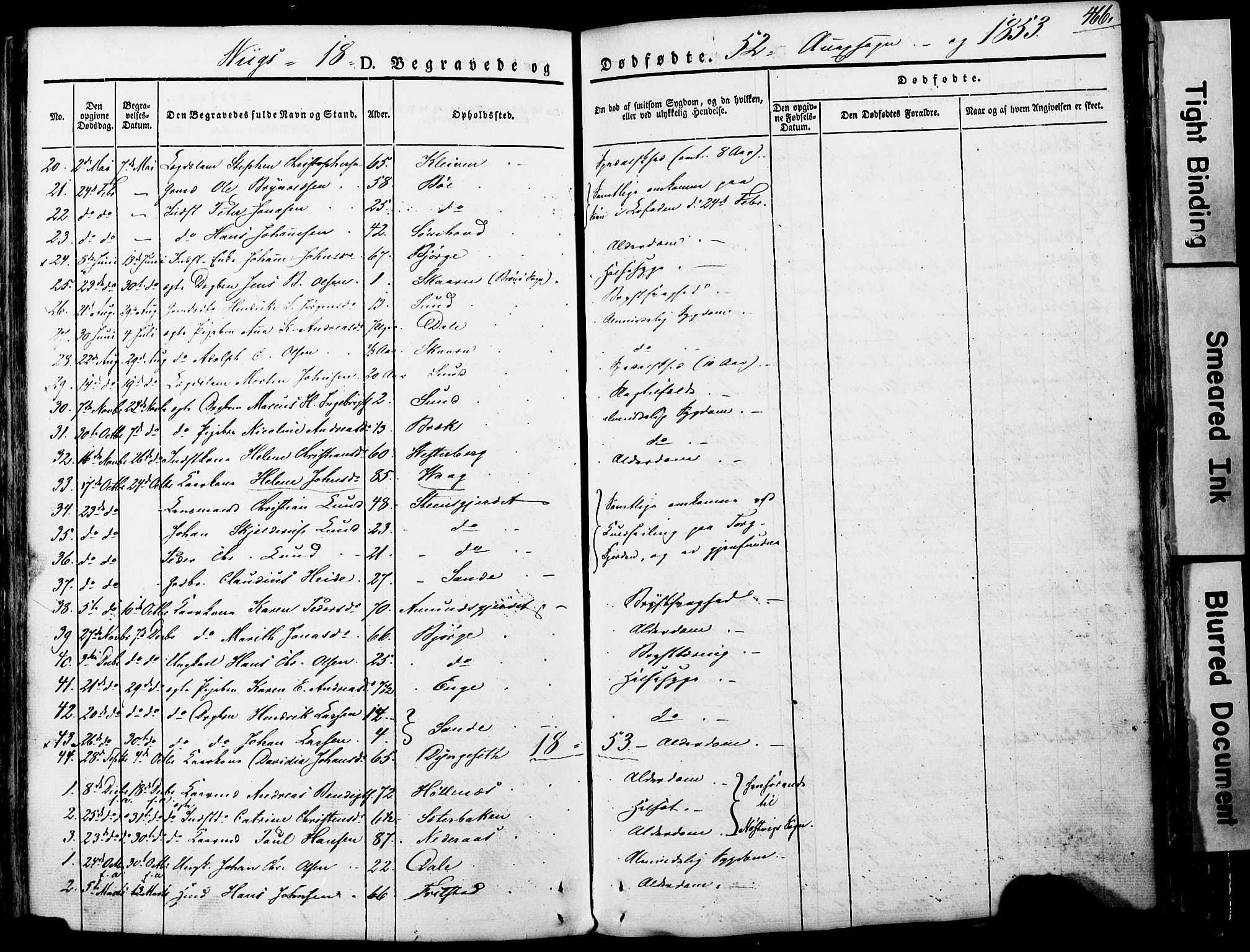 Ministerialprotokoller, klokkerbøker og fødselsregistre - Nordland, AV/SAT-A-1459/812/L0176: Parish register (official) no. 812A05, 1834-1874, p. 466