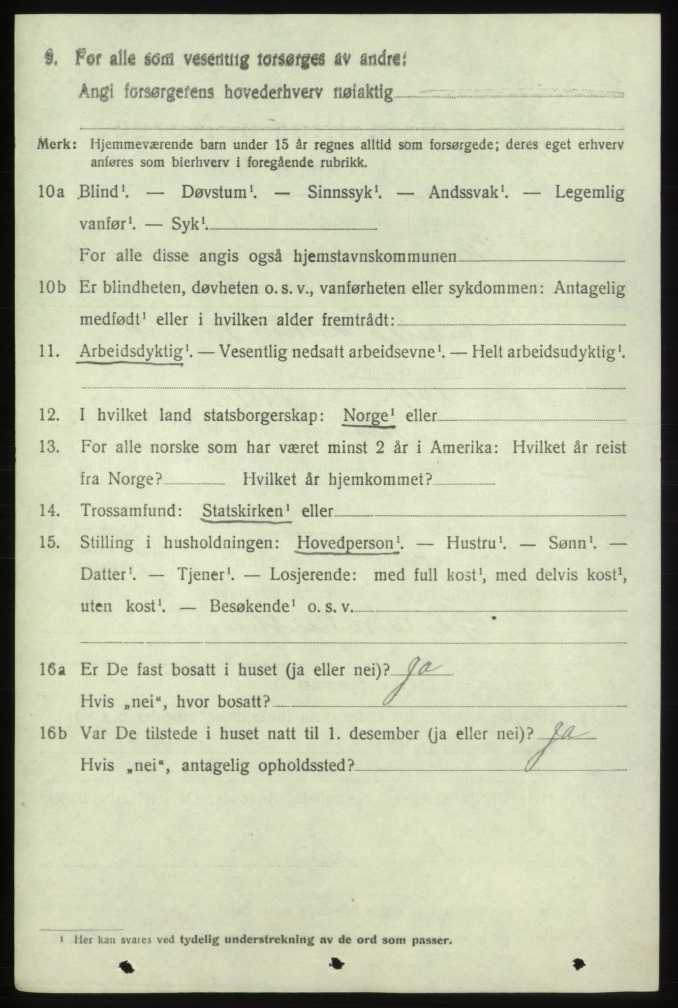 SAB, 1920 census for Skånevik, 1920, p. 6024