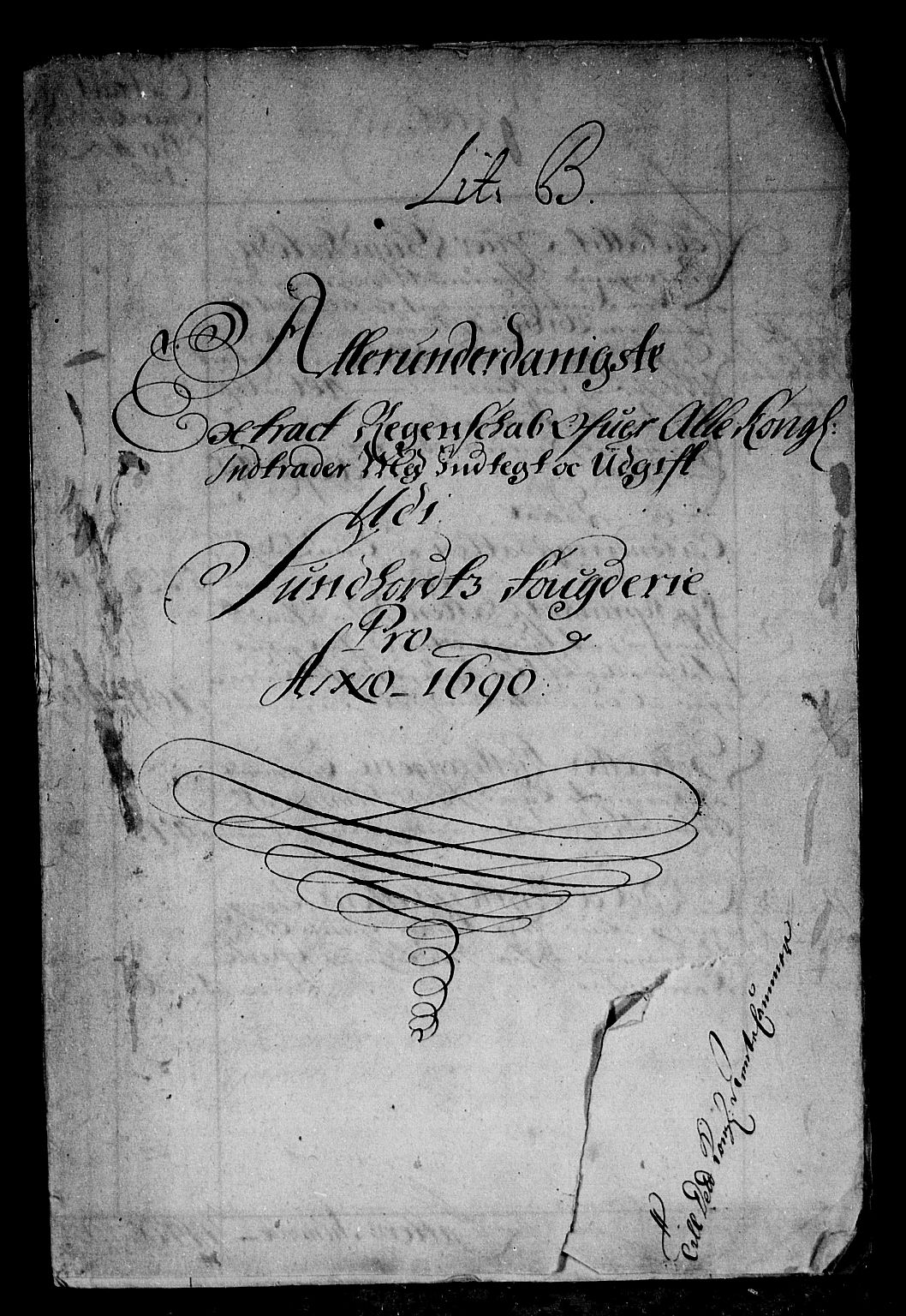 Rentekammeret inntil 1814, Reviderte regnskaper, Stiftamtstueregnskaper, Bergen stiftamt, RA/EA-6043/R/Rc/L0092: Bergen stiftamt, 1689-1690