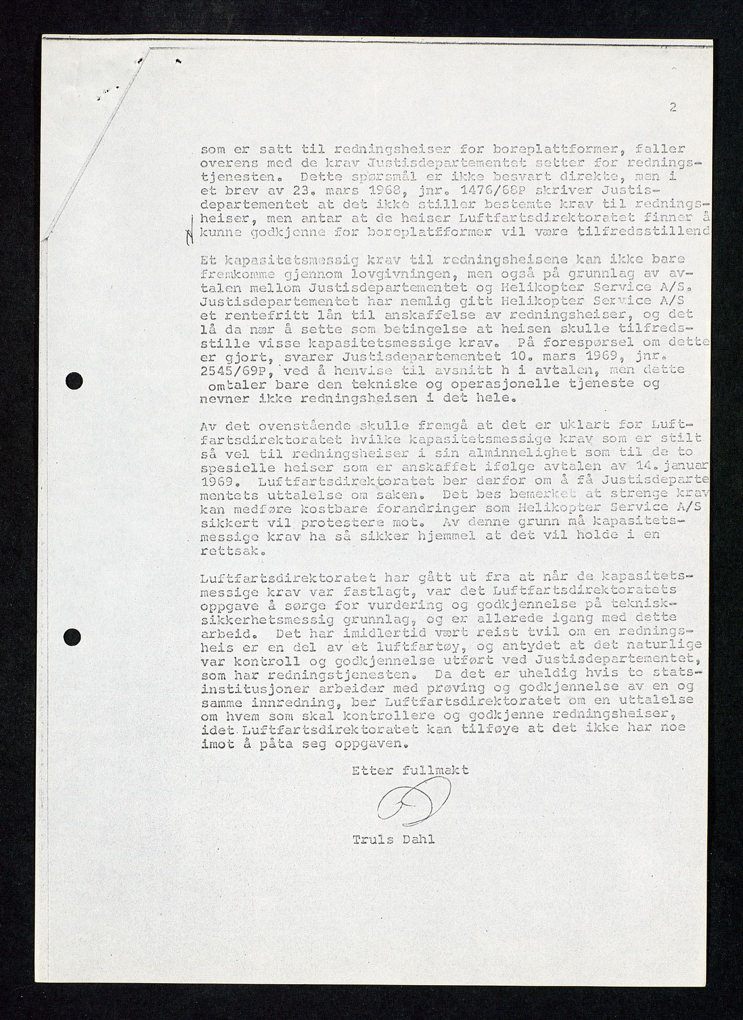 Industridepartementet, Oljekontoret, AV/SAST-A-101348/Db/L0003: Helikopterflyving og helikopterdekk, redningsheis i helikopter, ID Olje, div., 1966-1973, p. 354