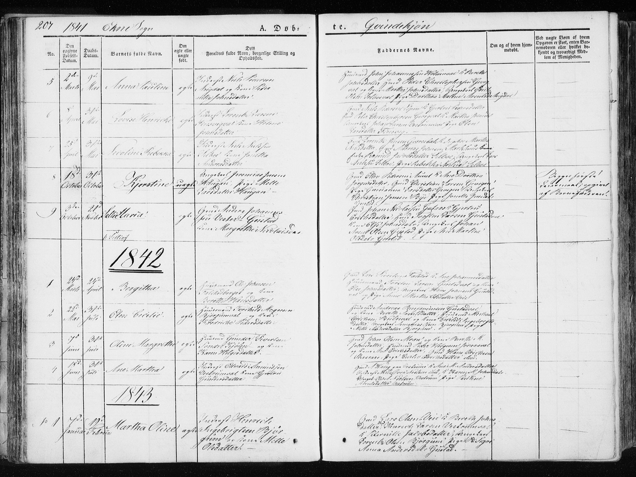 Ministerialprotokoller, klokkerbøker og fødselsregistre - Nord-Trøndelag, SAT/A-1458/717/L0154: Parish register (official) no. 717A06 /2, 1836-1849, p. 207