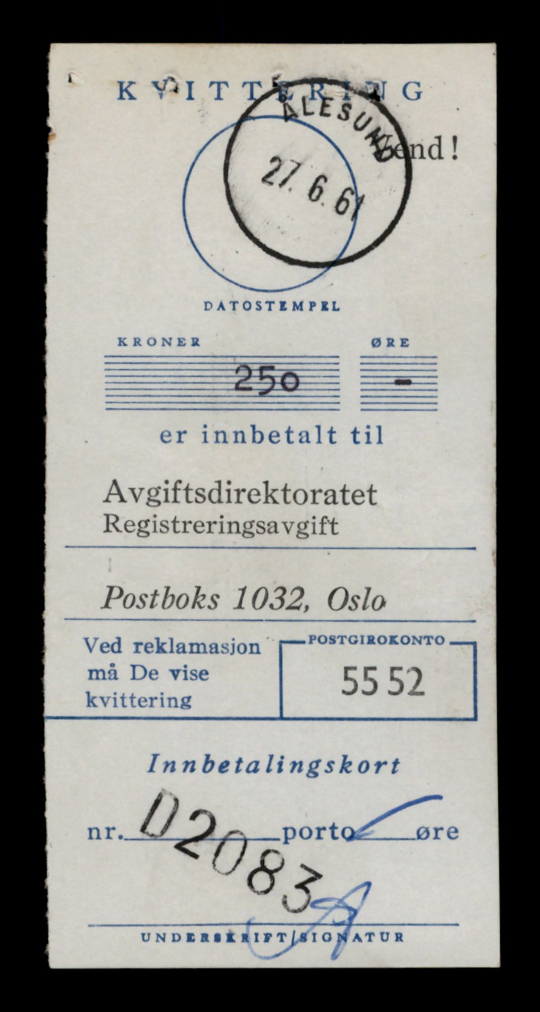 Møre og Romsdal vegkontor - Ålesund trafikkstasjon, SAT/A-4099/F/Fe/L0005: Registreringskort for kjøretøy T 443 - T 546, 1927-1998, p. 25