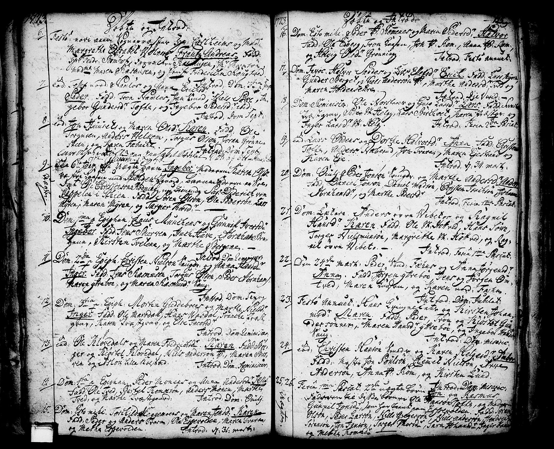 Holla kirkebøker, SAKO/A-272/F/Fa/L0001: Parish register (official) no. 1, 1717-1779, p. 125