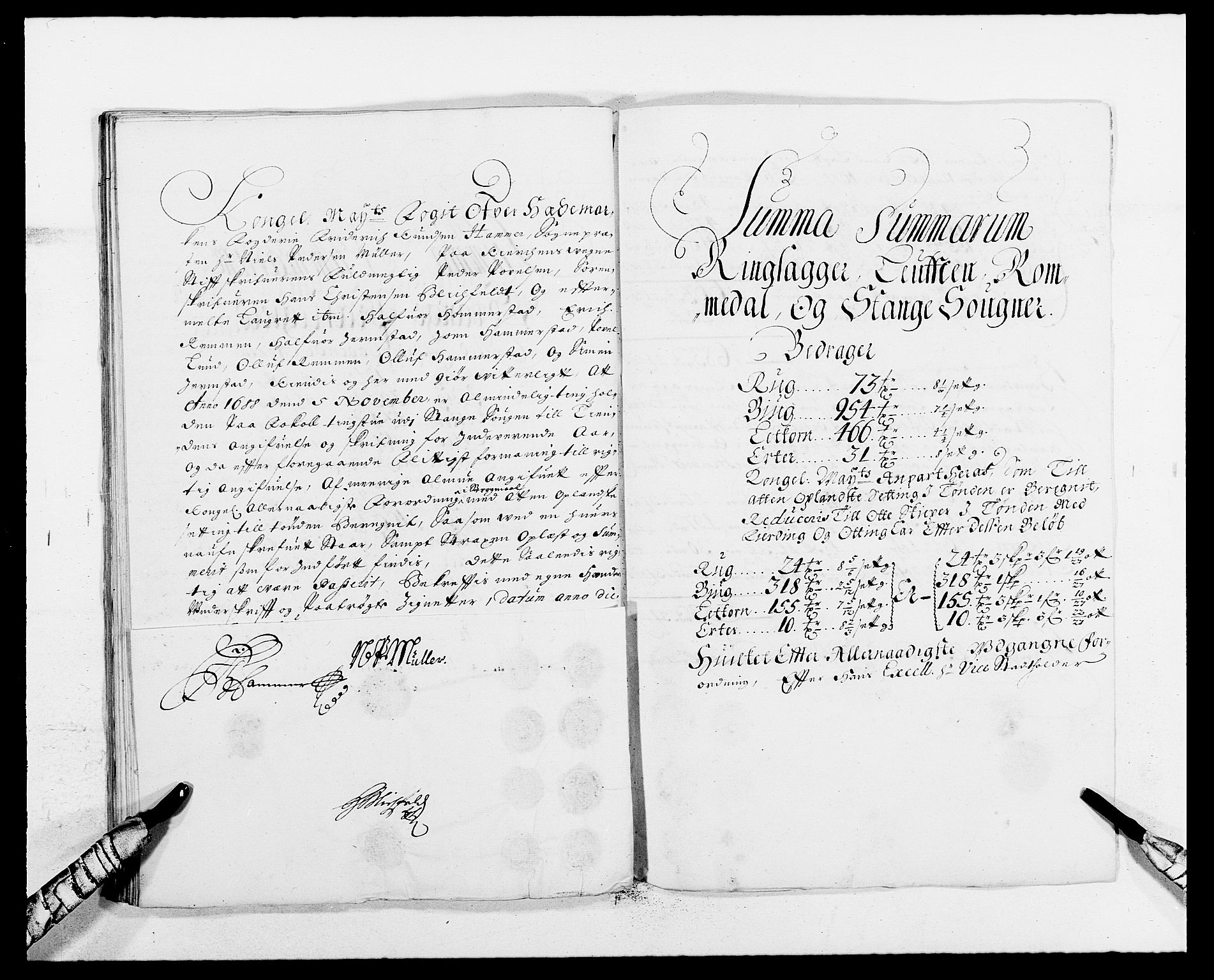 Rentekammeret inntil 1814, Reviderte regnskaper, Fogderegnskap, RA/EA-4092/R16/L1029: Fogderegnskap Hedmark, 1688, p. 257
