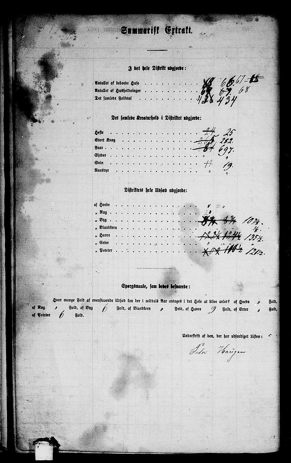 RA, 1865 census for Stangvik, 1865, p. 25