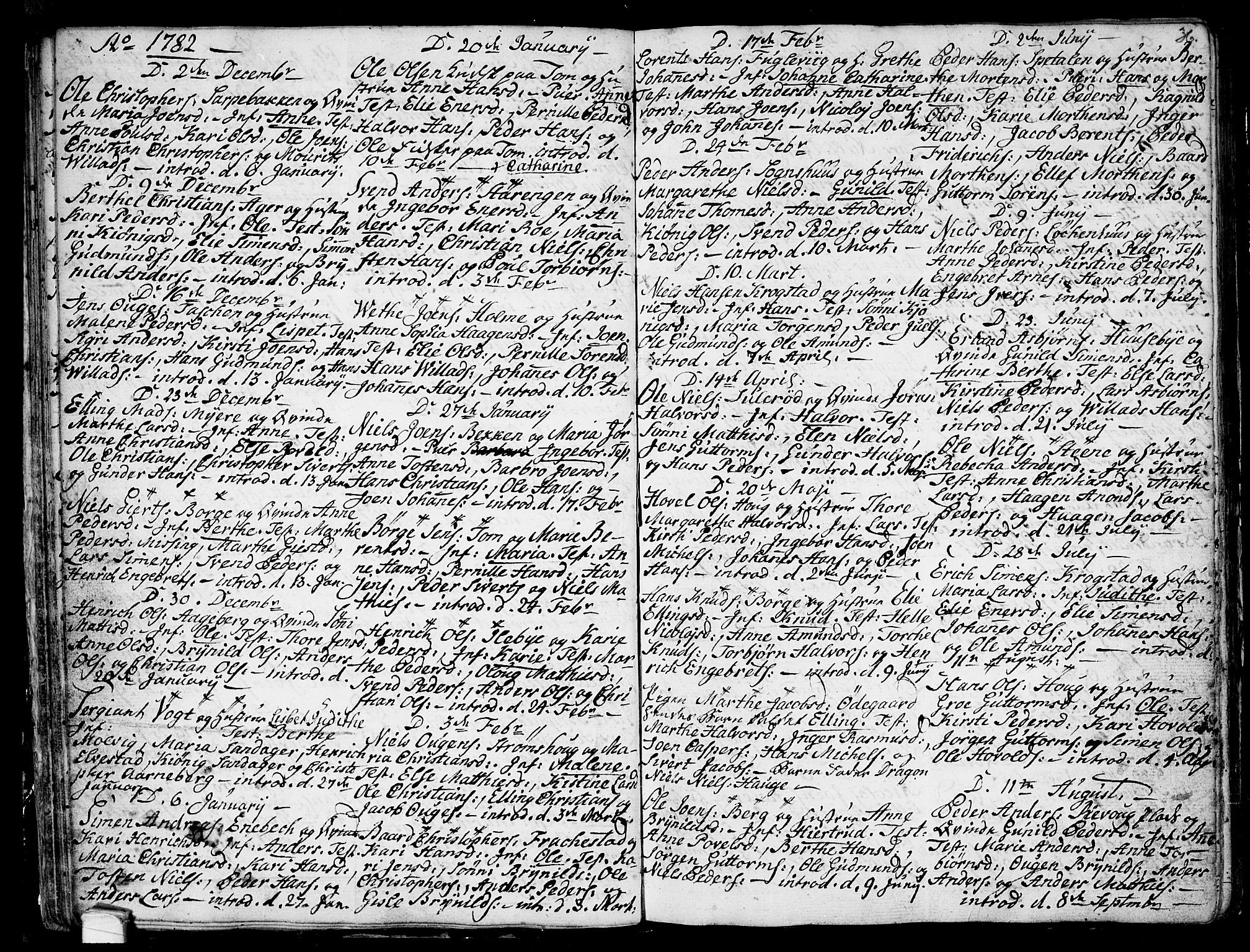 Råde prestekontor kirkebøker, SAO/A-2009/F/Fa/L0002: Parish register (official) no. 2, 1762-1806, p. 36