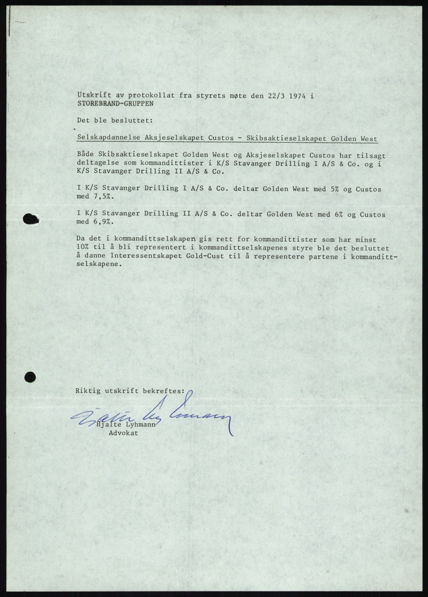 Pa 1503 - Stavanger Drilling AS, AV/SAST-A-101906/D/L0006: Korrespondanse og saksdokumenter, 1974-1984, p. 1180