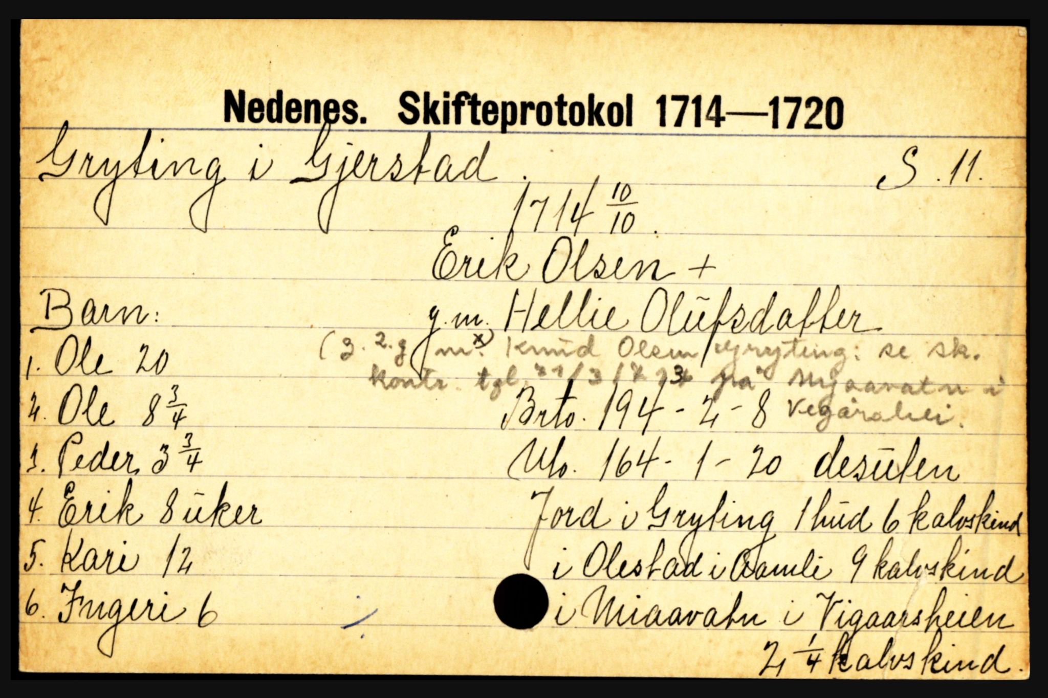 Nedenes sorenskriveri før 1824, AV/SAK-1221-0007/H, p. 10151