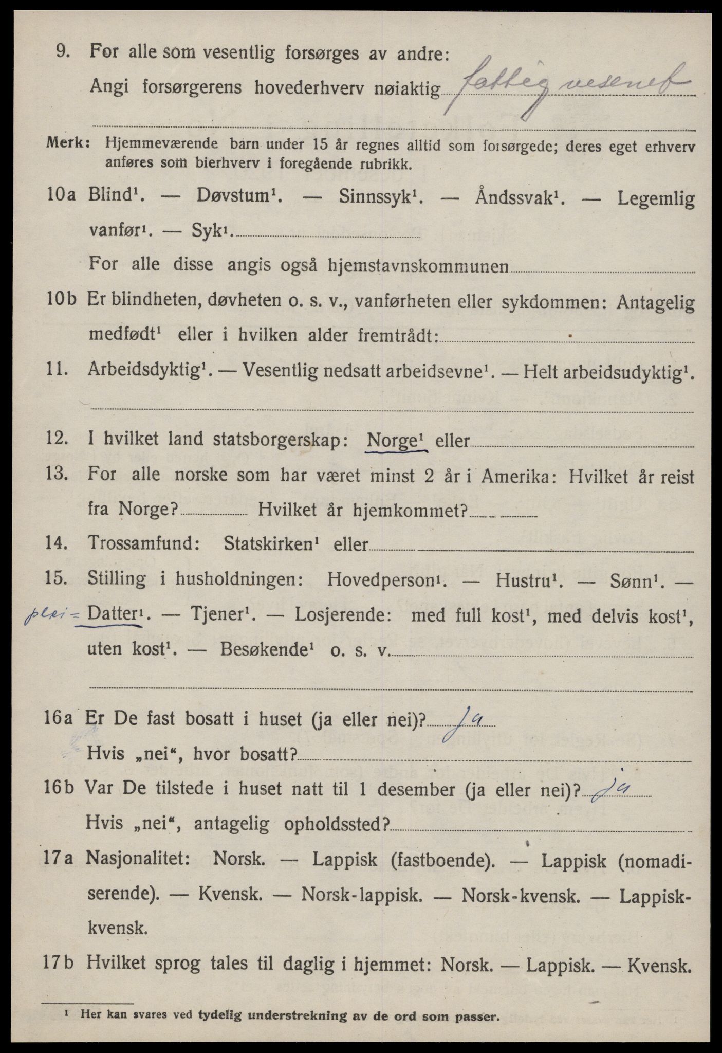 SAT, 1920 census for Rissa, 1920, p. 3734