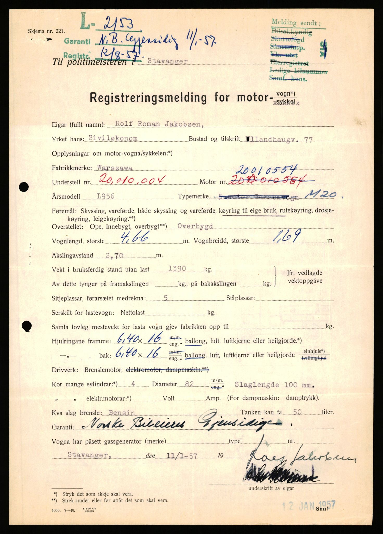 Stavanger trafikkstasjon, AV/SAST-A-101942/0/F/L0007: L-2150 - L-2549, 1930-1971, p. 25