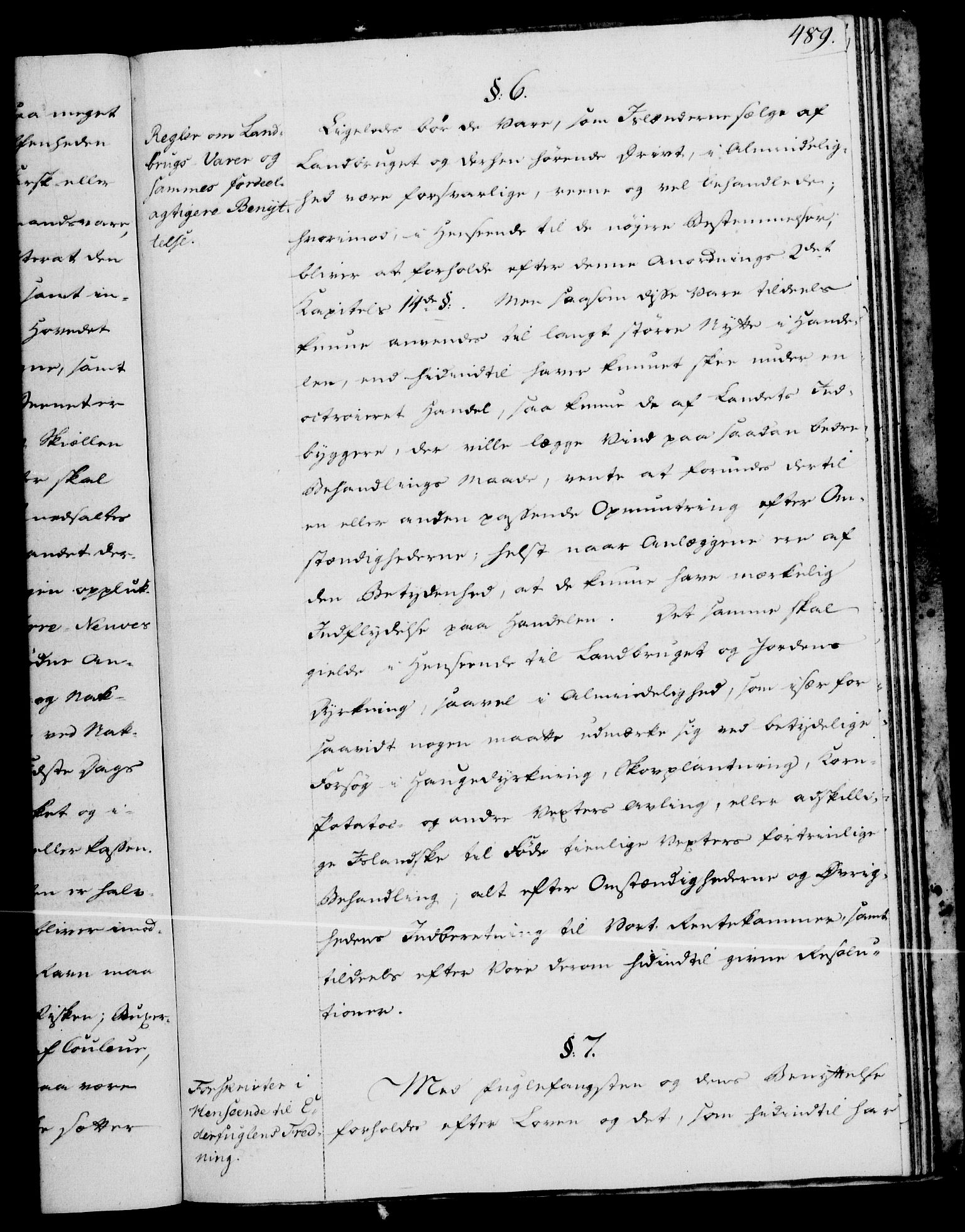 Rentekammeret, Kammerkanselliet, AV/RA-EA-3111/G/Gg/Gga/L0013: Norsk ekspedisjonsprotokoll med register (merket RK 53.13), 1784-1787, p. 489