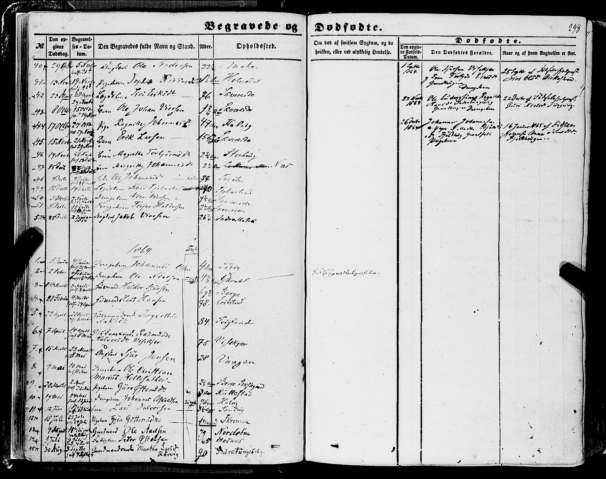 Skånevik sokneprestembete, SAB/A-77801/H/Haa: Parish register (official) no. A 5II, 1848-1869, p. 298