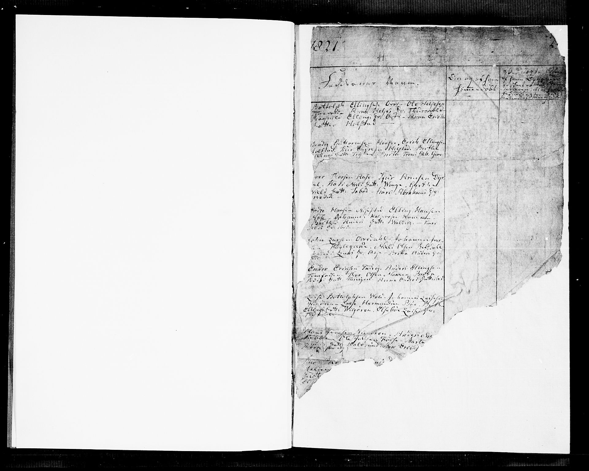 Vik sokneprestembete, SAB/A-81501: Parish register (official) no. A 6, 1821-1831, p. 2