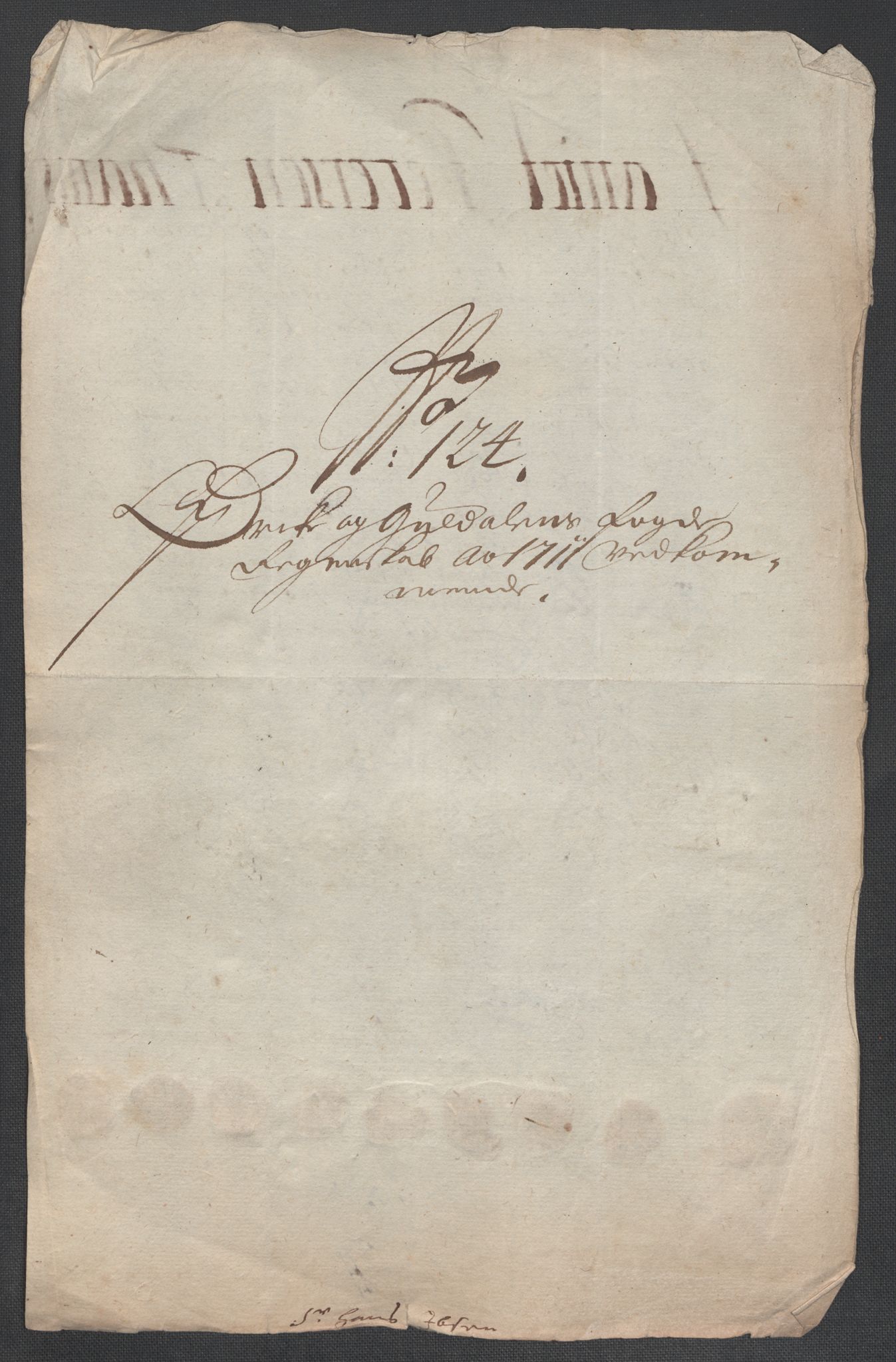 Rentekammeret inntil 1814, Reviderte regnskaper, Fogderegnskap, RA/EA-4092/R60/L3962: Fogderegnskap Orkdal og Gauldal, 1711, p. 352