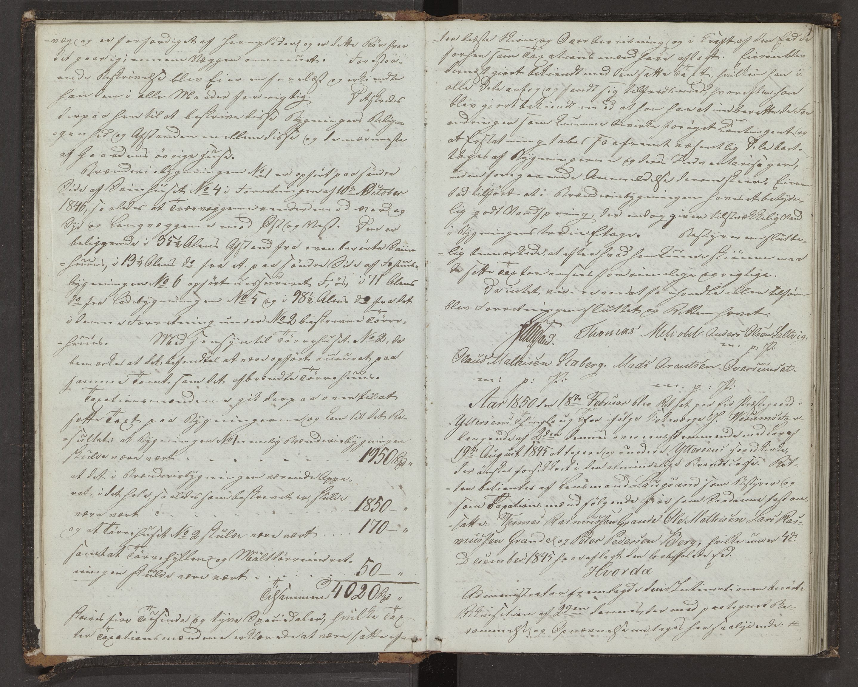 Norges Brannkasse Ytterøy og Mosvik, AV/SAT-A-5544/Fa/L0001: Branntakstprotokoll med tekst, 1846-1882