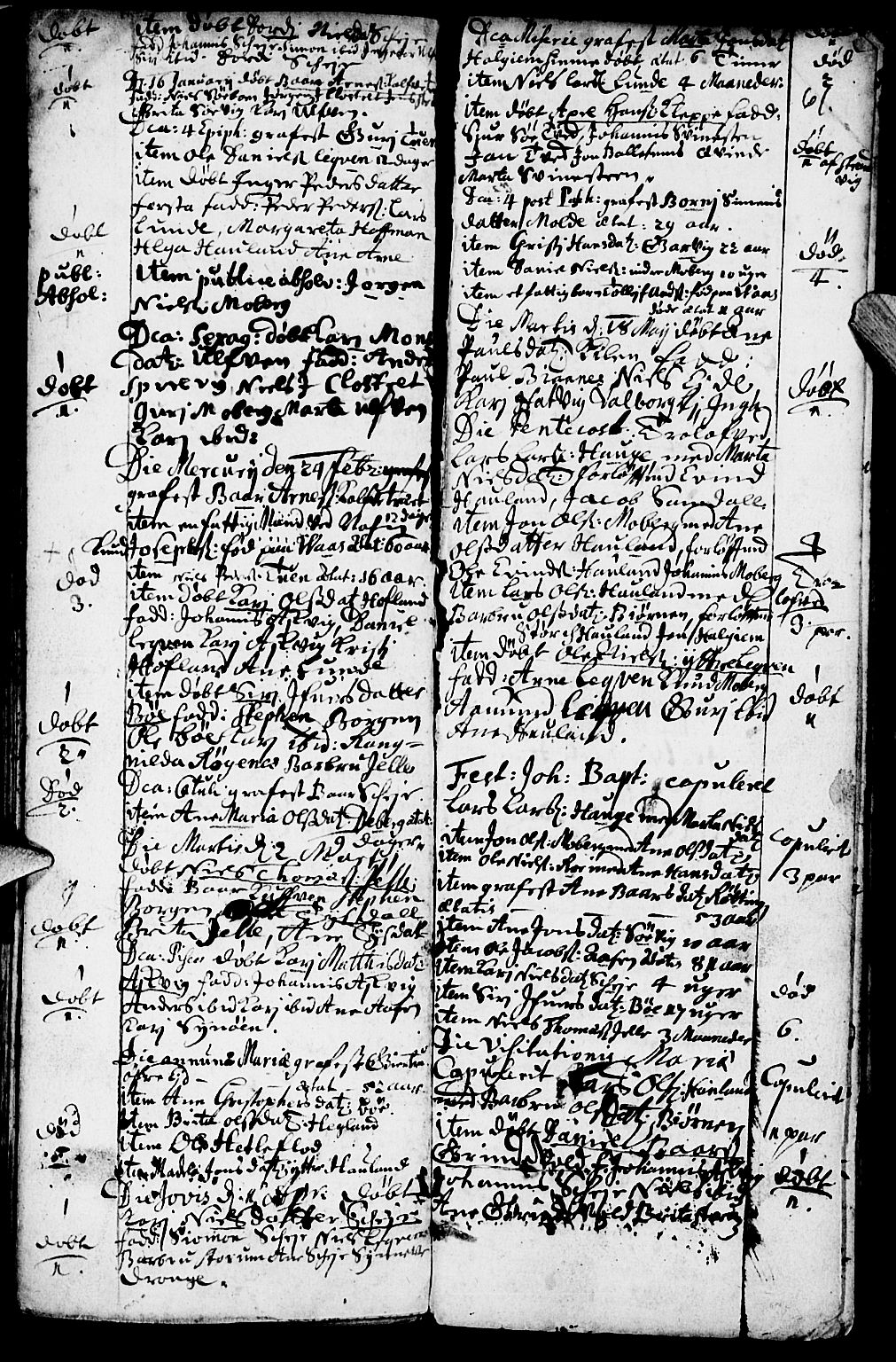 Os sokneprestembete, SAB/A-99929: Parish register (official) no. A 1, 1669-1722, p. 61