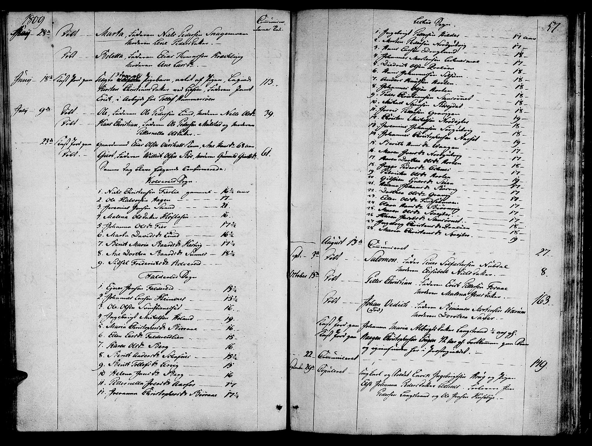 Ministerialprotokoller, klokkerbøker og fødselsregistre - Nord-Trøndelag, SAT/A-1458/780/L0633: Parish register (official) no. 780A02 /1, 1787-1814, p. 57