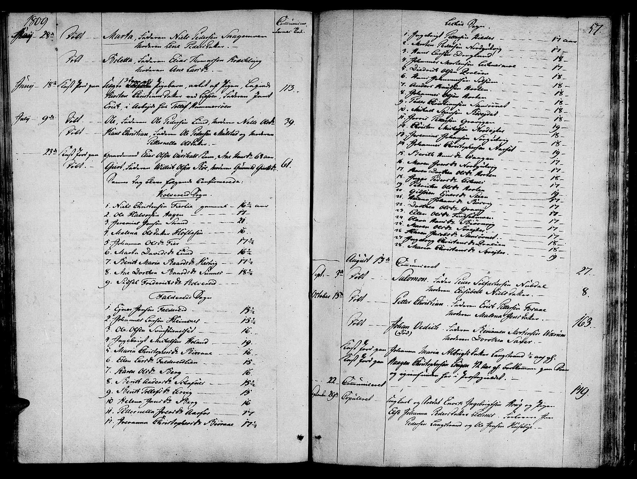 Ministerialprotokoller, klokkerbøker og fødselsregistre - Nord-Trøndelag, AV/SAT-A-1458/780/L0633: Parish register (official) no. 780A02 /1, 1787-1814, p. 57