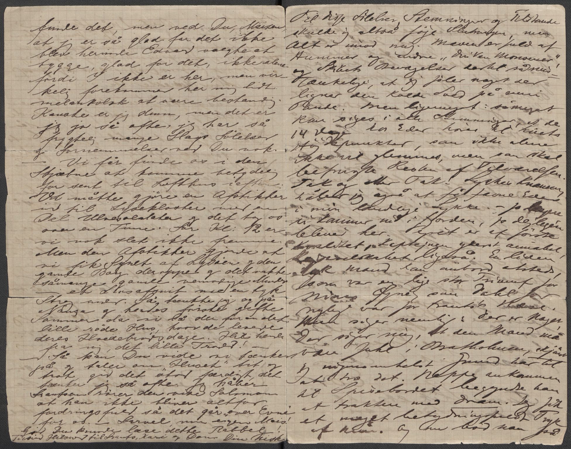 Beyer, Frants, AV/RA-PA-0132/F/L0001: Brev fra Edvard Grieg til Frantz Beyer og "En del optegnelser som kan tjene til kommentar til brevene" av Marie Beyer, 1872-1907, p. 126