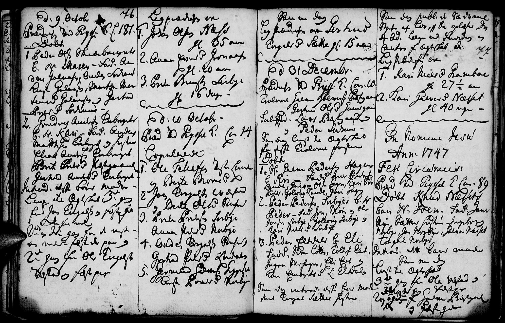 Elverum prestekontor, AV/SAH-PREST-044/H/Ha/Haa/L0001: Parish register (official) no. 1, 1730-1760, p. 76-77