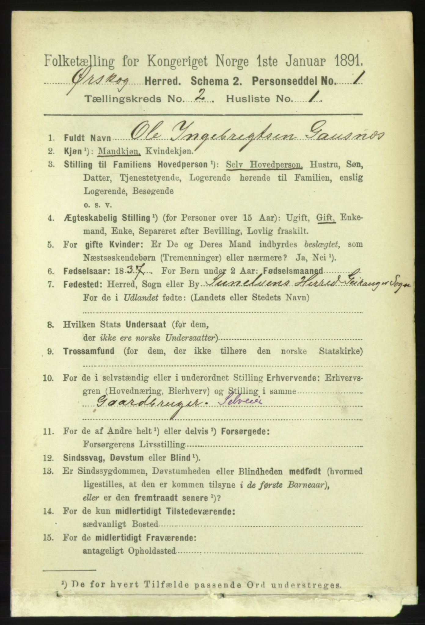 RA, 1891 census for 1527 Ørskog, 1891, p. 626