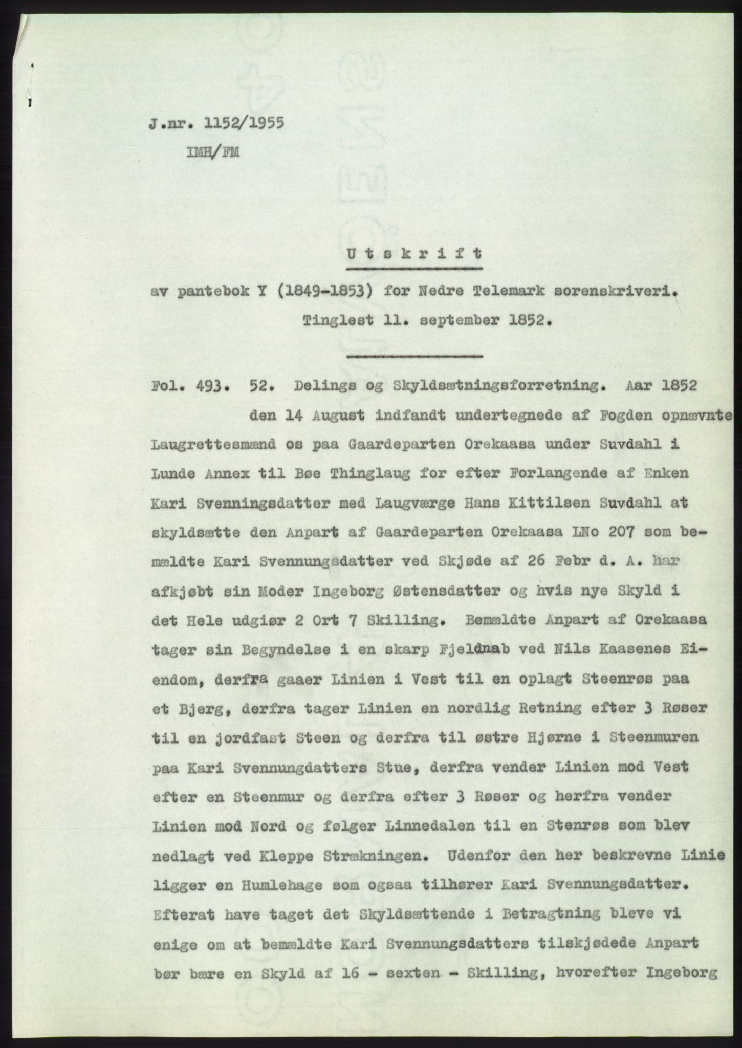 Statsarkivet i Kongsberg, SAKO/A-0001, 1955, p. 422