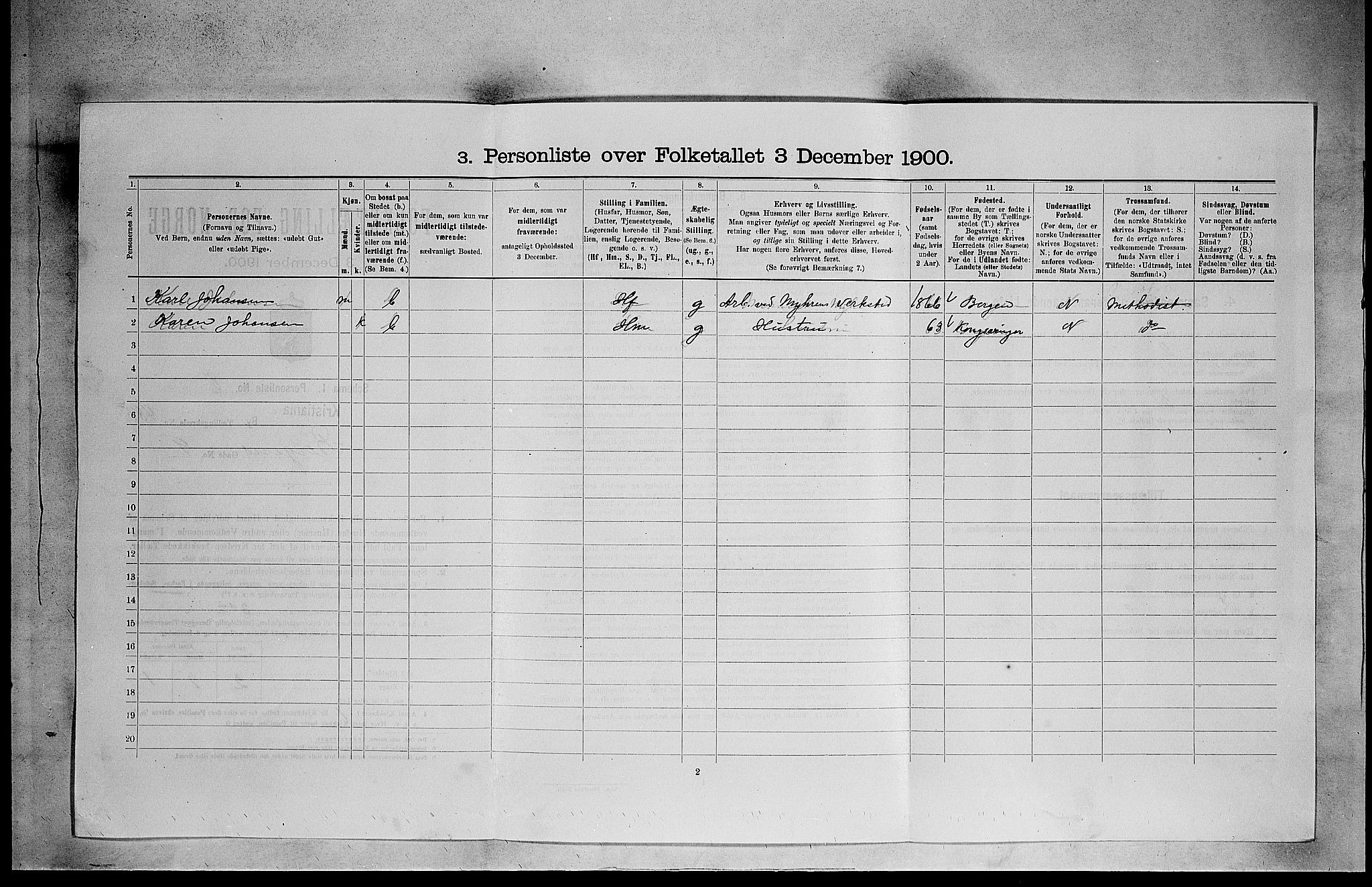 SAO, 1900 census for Kristiania, 1900, p. 4267