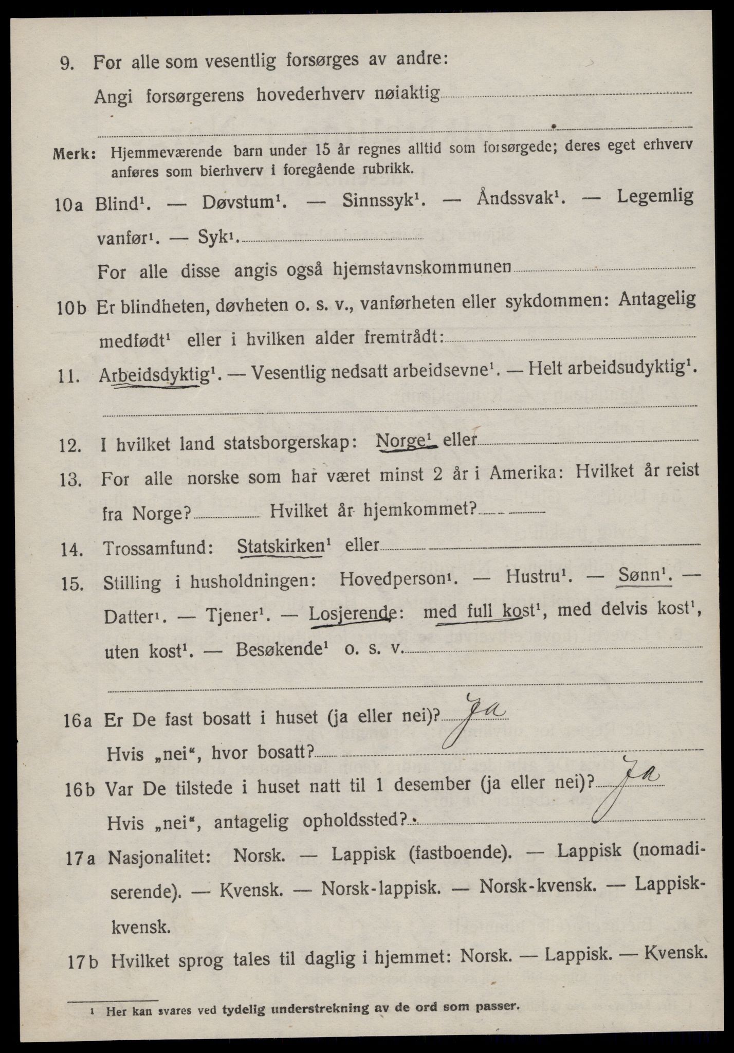 SAT, 1920 census for Fillan, 1920, p. 3051