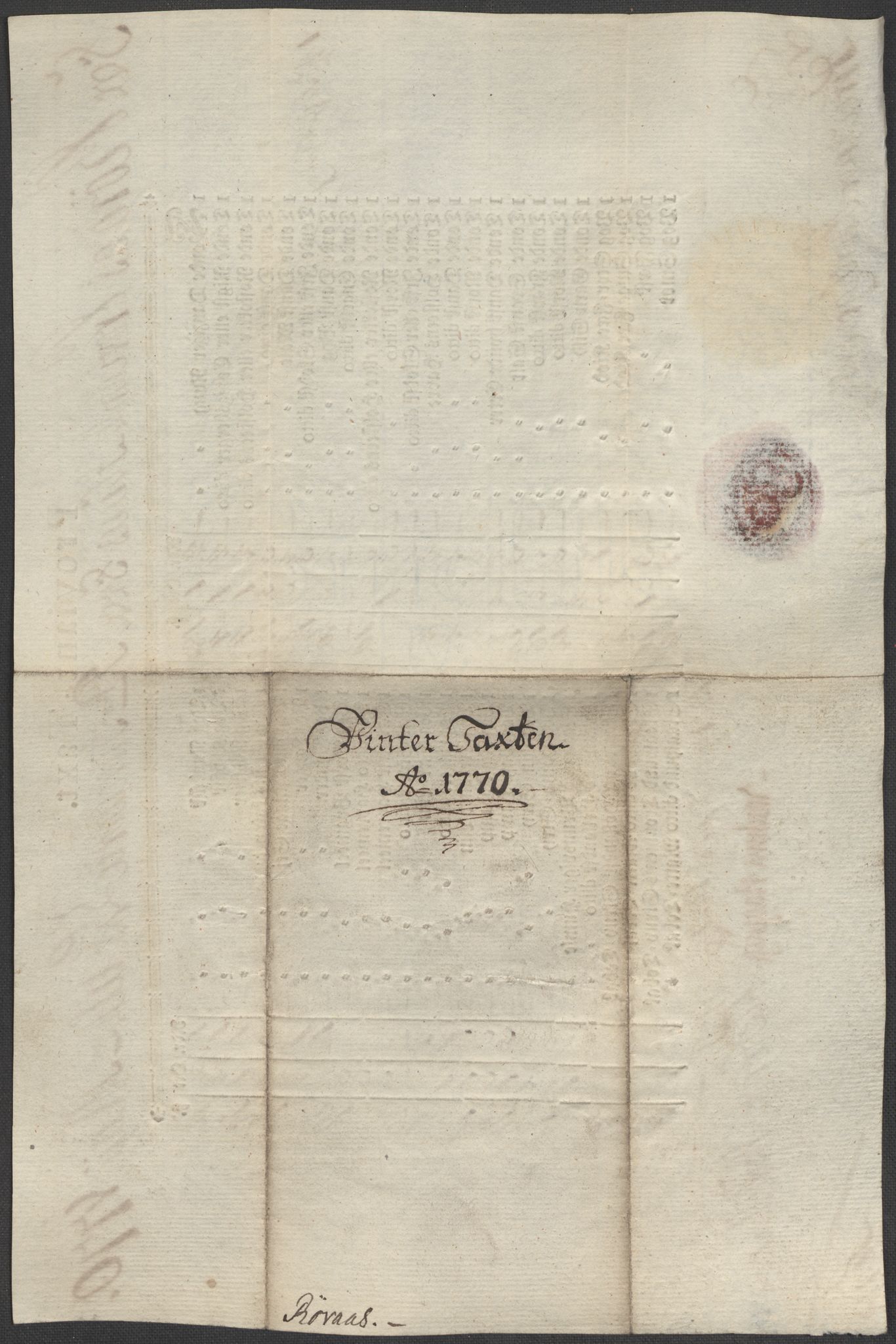 Røros kobberverk, SAT/PA-0211/1/12/L0021: 12.20.9 Provianttakster, 1765-1824, p. 23