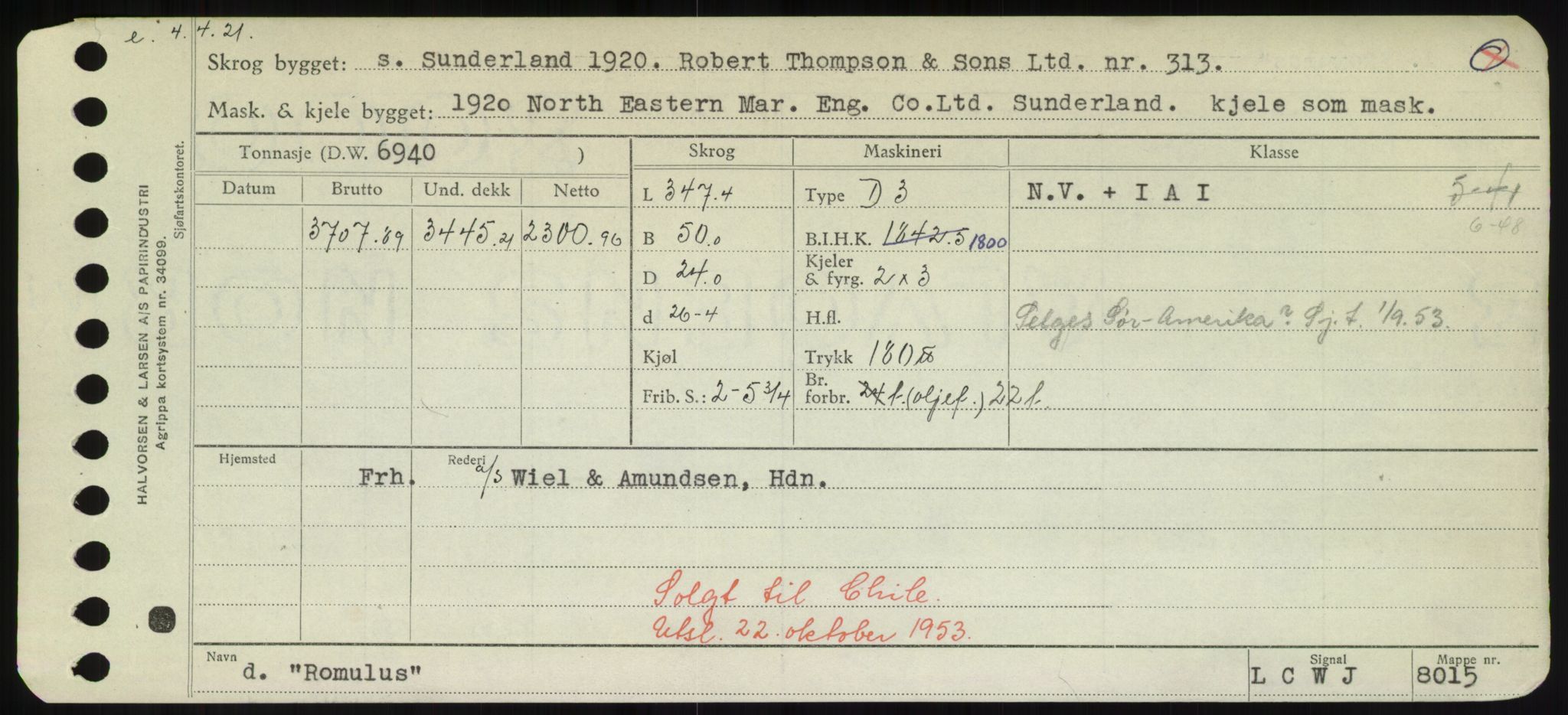 Sjøfartsdirektoratet med forløpere, Skipsmålingen, AV/RA-S-1627/H/Hd/L0031: Fartøy, Rju-Sam, p. 107