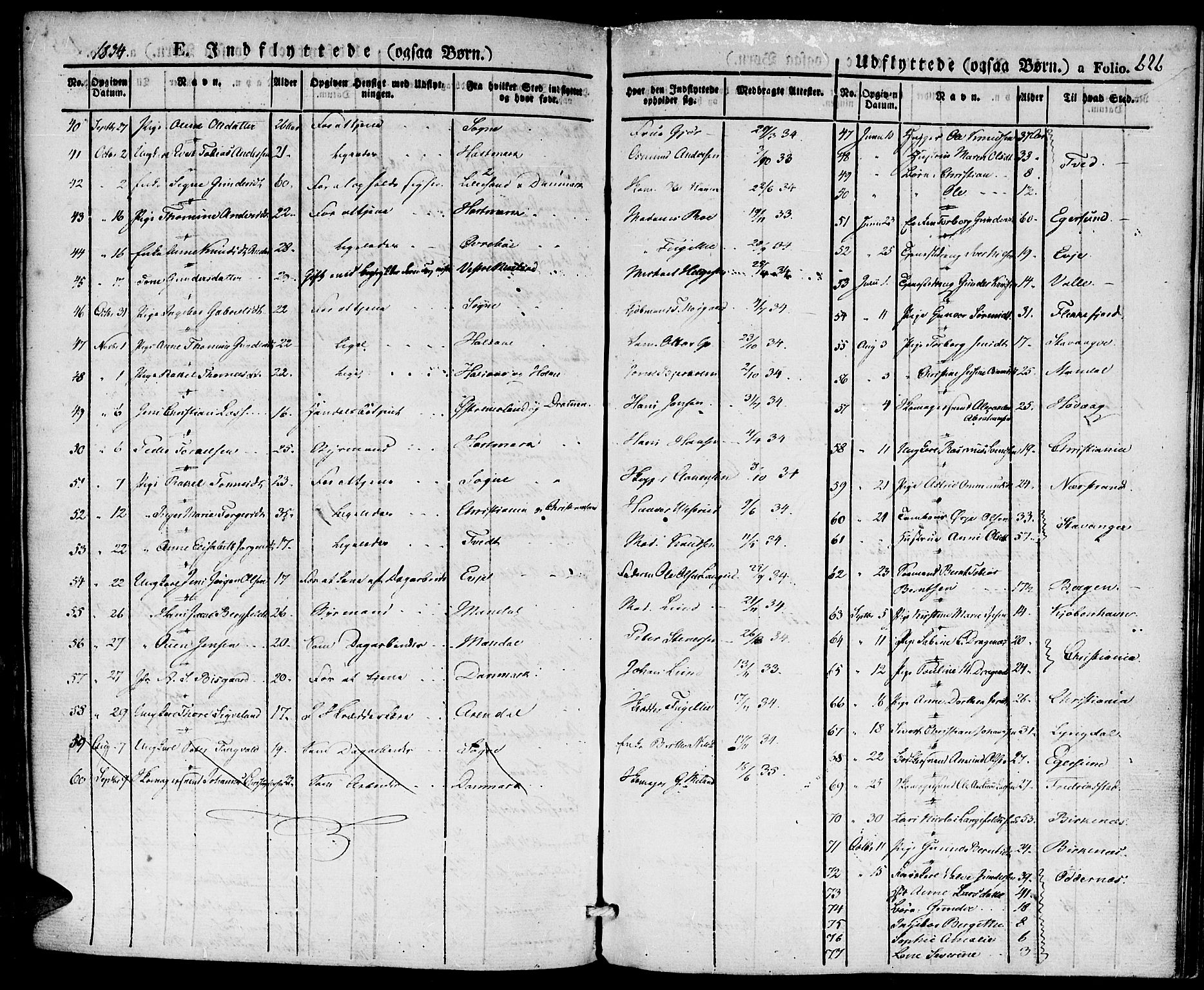Kristiansand domprosti, SAK/1112-0006/F/Fa/L0011: Parish register (official) no. A 11, 1827-1841, p. 626