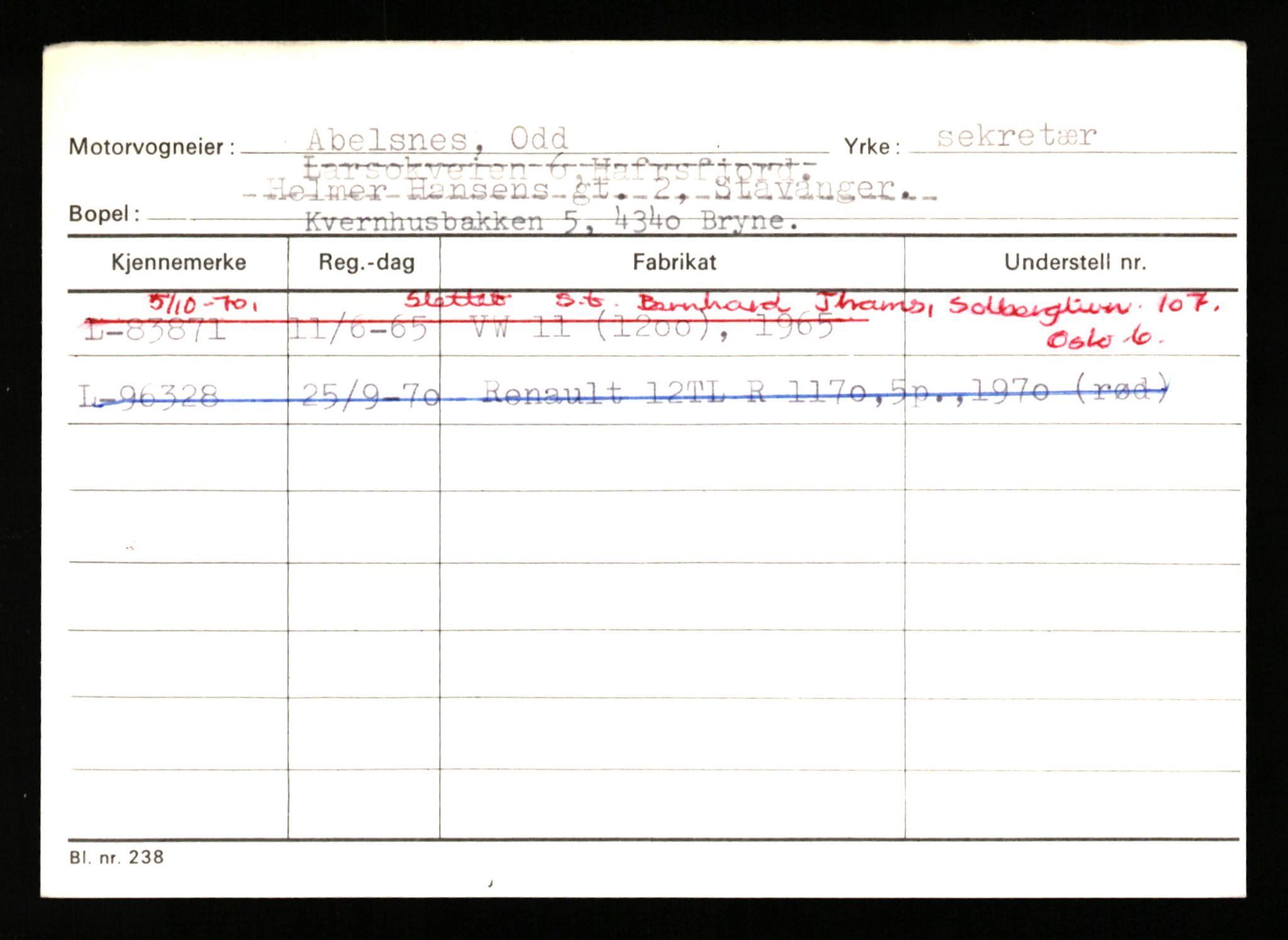 Stavanger trafikkstasjon, SAST/A-101942/0/H/L0001: Abarbanell - Askerud, 1930-1971, p. 35