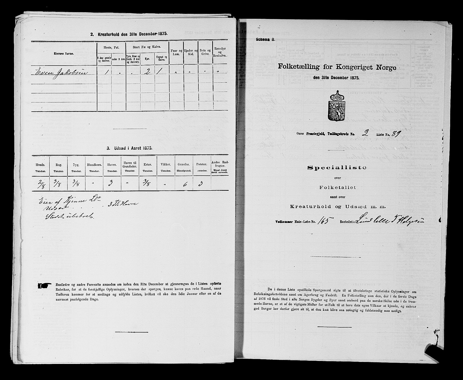 RA, 1875 census for 0134P Onsøy, 1875, p. 434