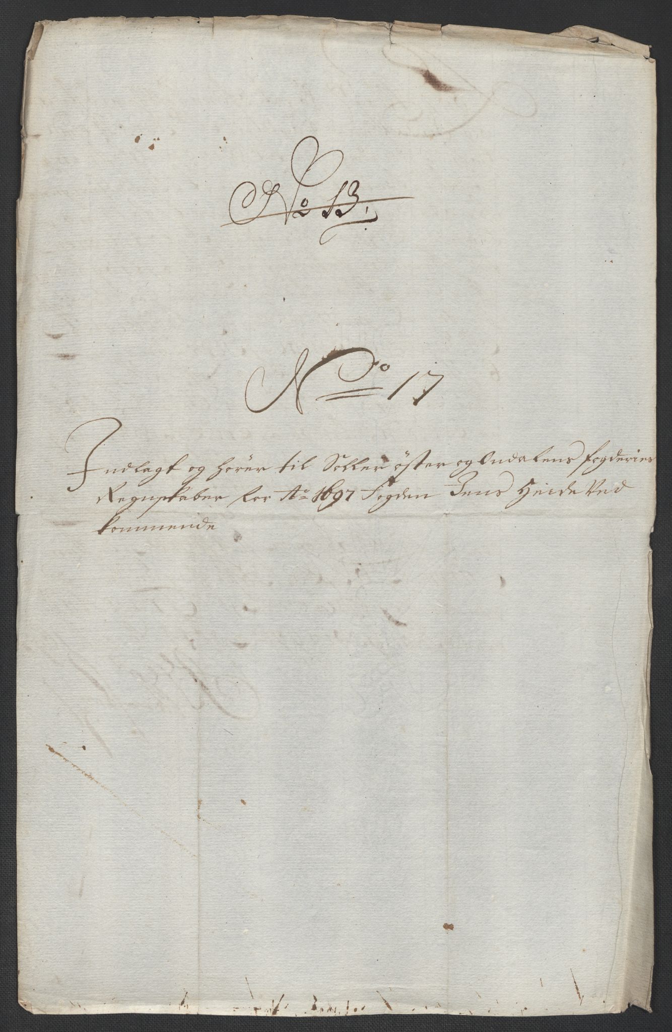 Rentekammeret inntil 1814, Reviderte regnskaper, Fogderegnskap, RA/EA-4092/R13/L0835: Fogderegnskap Solør, Odal og Østerdal, 1697, p. 243