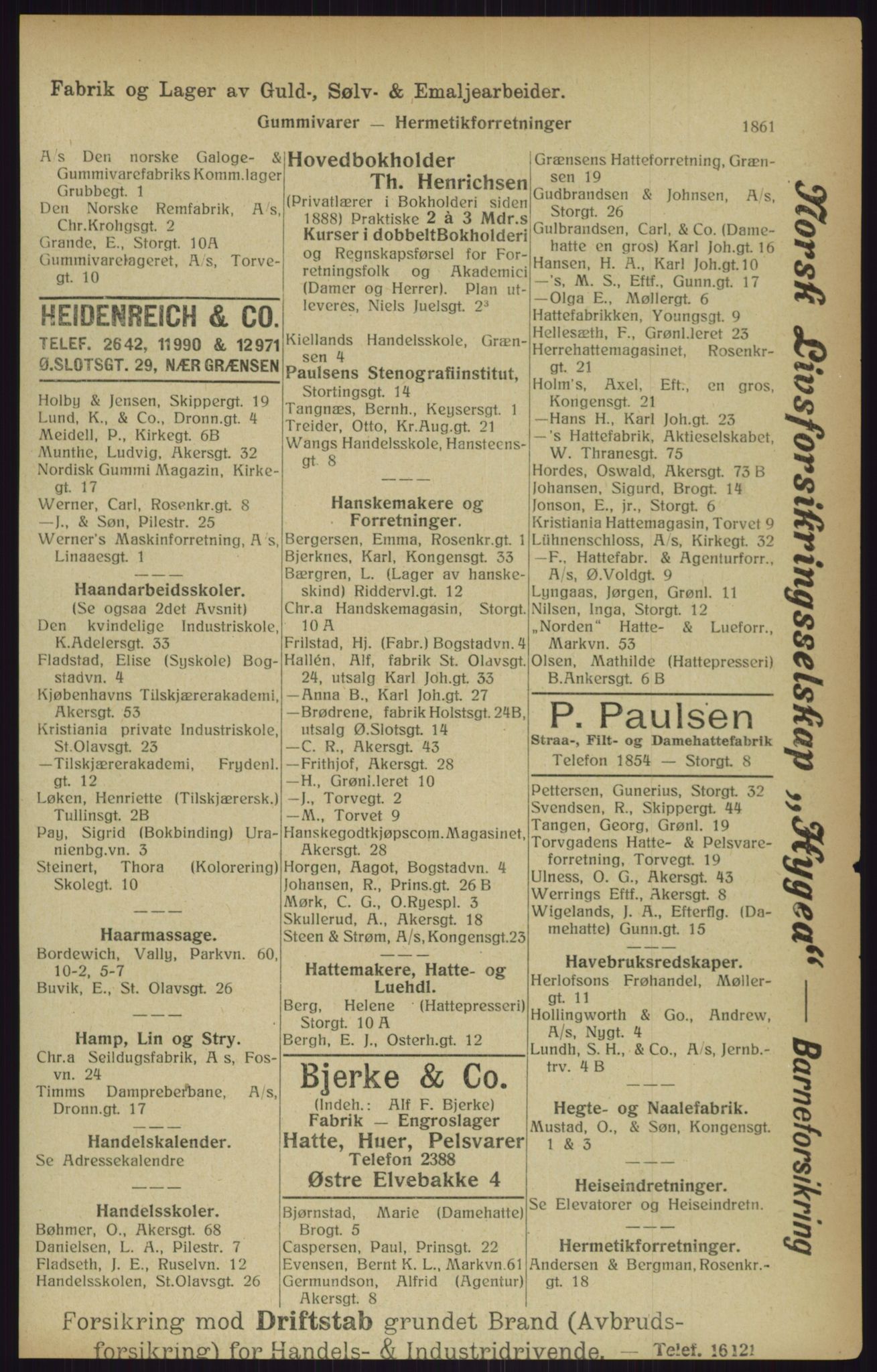 Kristiania/Oslo adressebok, PUBL/-, 1916, p. 1861