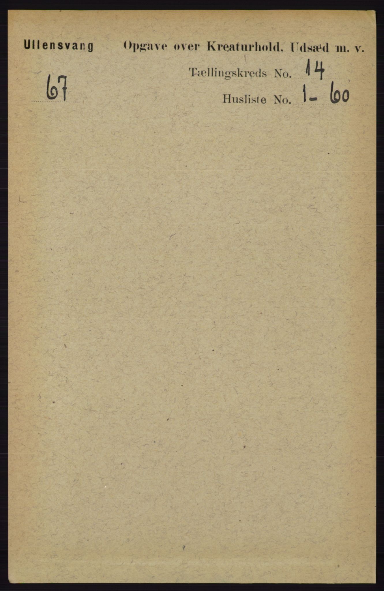 RA, 1891 census for 1230 Ullensvang, 1891, p. 8295