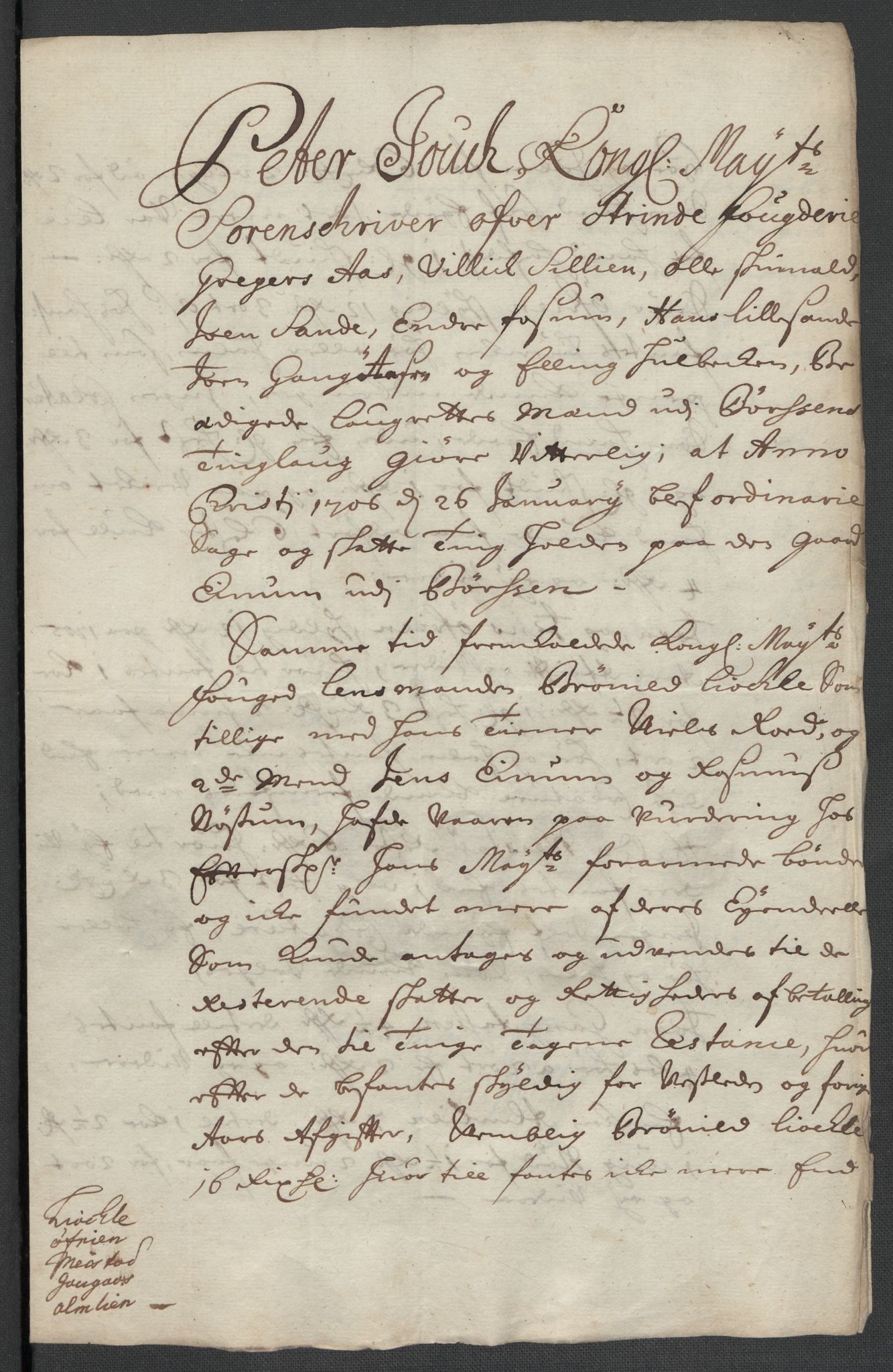 Rentekammeret inntil 1814, Reviderte regnskaper, Fogderegnskap, AV/RA-EA-4092/R61/L4109: Fogderegnskap Strinda og Selbu, 1704-1706, p. 469