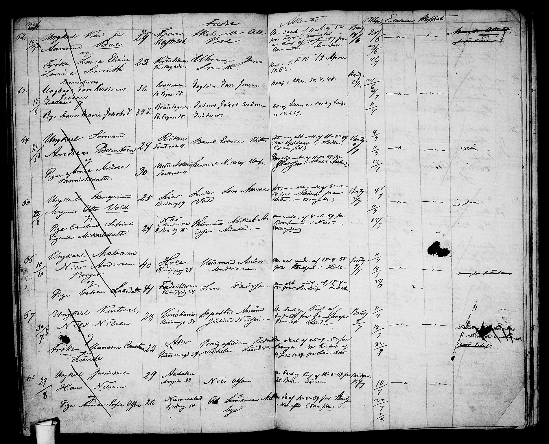 Oslo domkirke Kirkebøker, AV/SAO-A-10752/H/Ha/L0002: Banns register no. 2, 1860-1870
