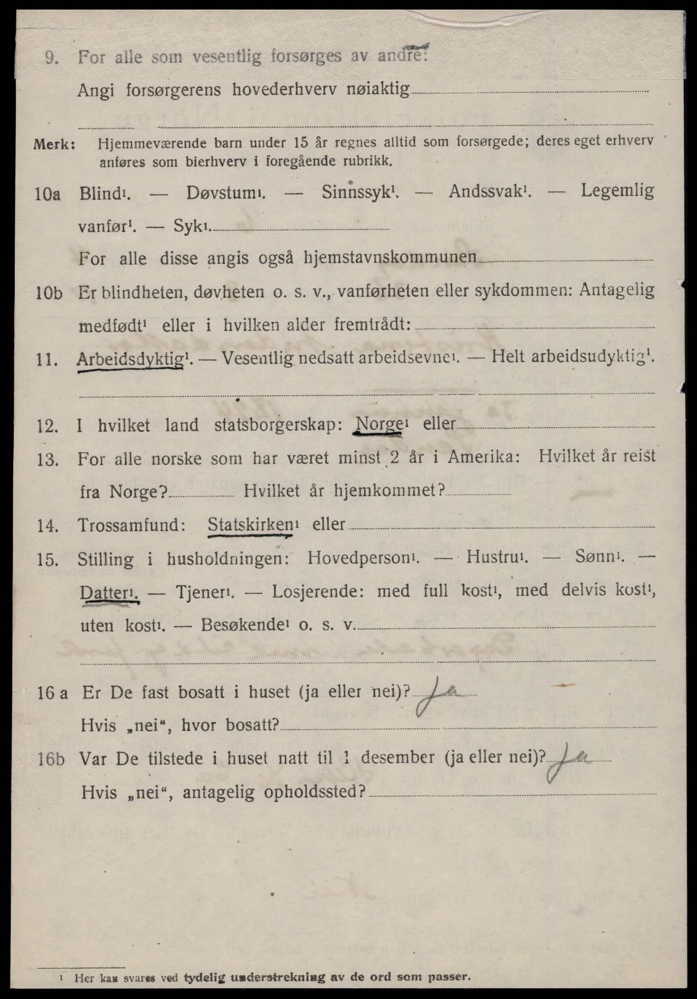 SAT, 1920 census for Sandøy, 1920, p. 1705