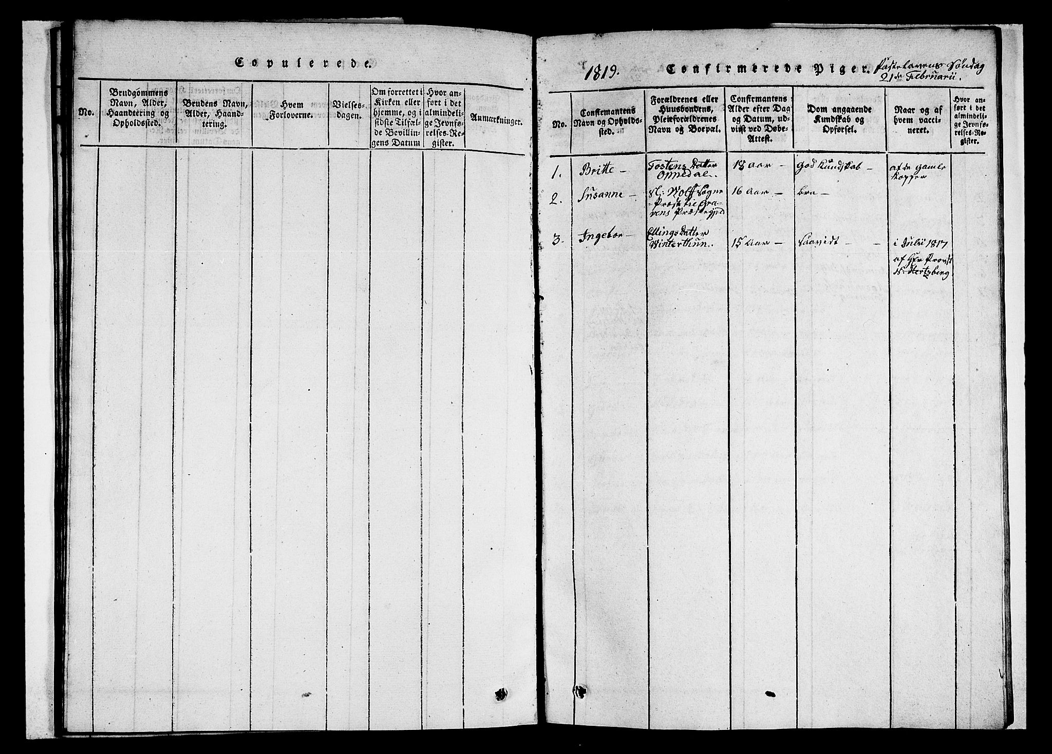 Ullensvang sokneprestembete, SAB/A-78701/H/Haa: Parish register (official) no. A 9, 1819-1826