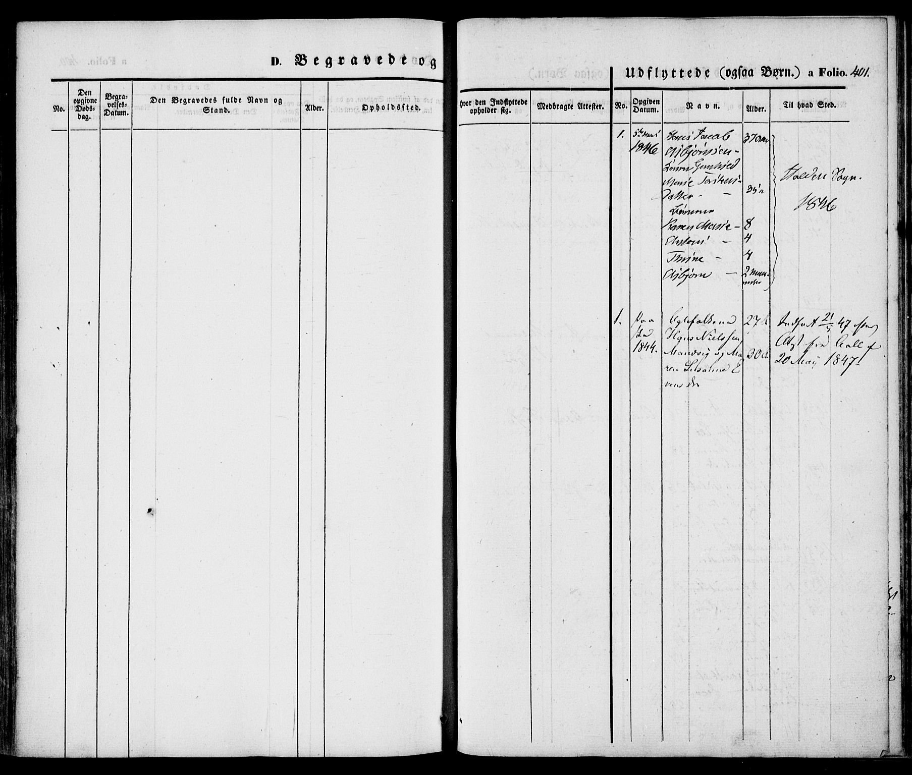 Larvik kirkebøker, SAKO/A-352/F/Fb/L0003: Parish register (official) no. II 3, 1842-1856, p. 401