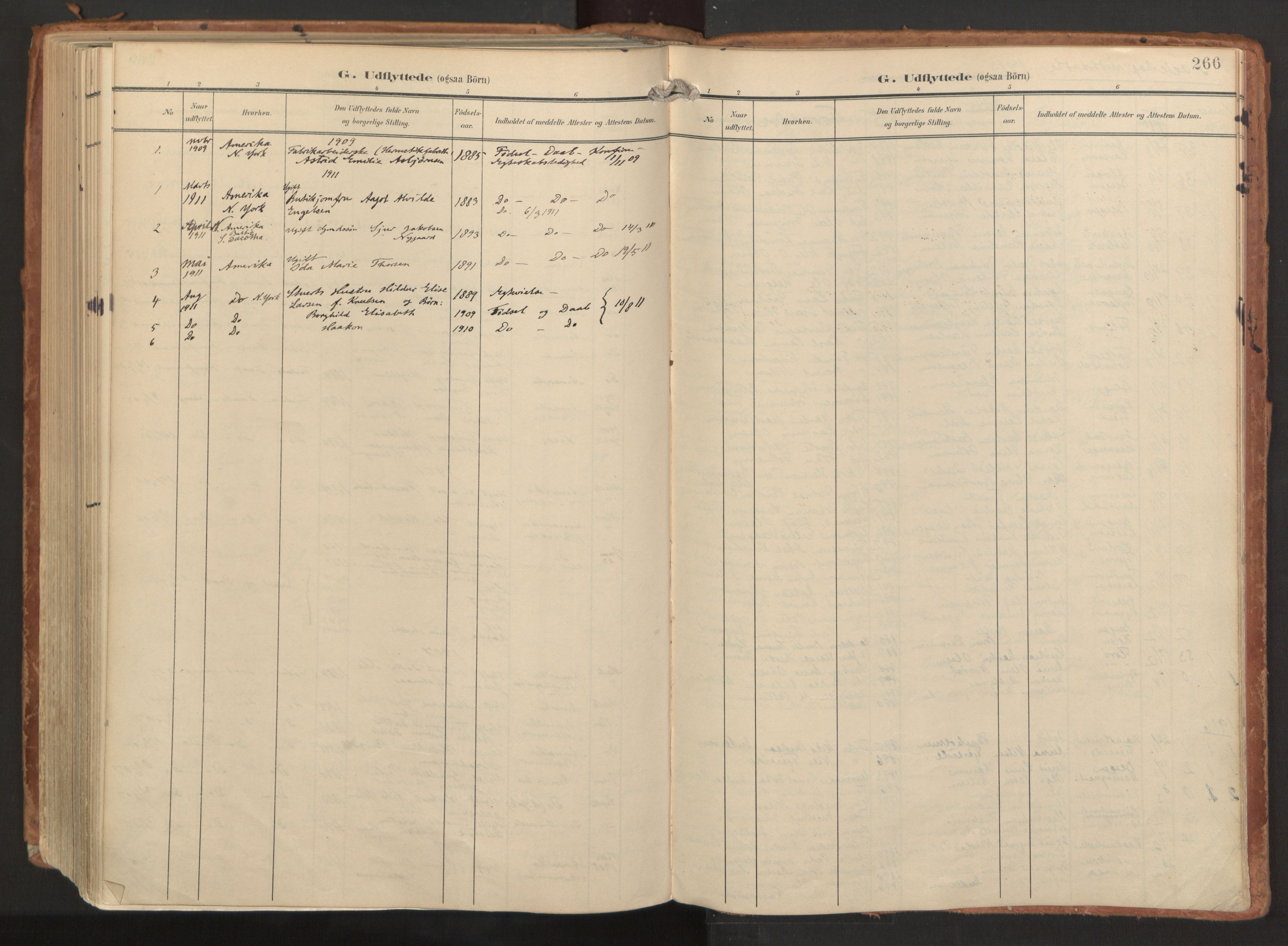 Laksevåg Sokneprestembete, AV/SAB-A-76501/H/Ha/Haa/Haaa/L0001: Parish register (official) no. A 1, 1903-1917, p. 266