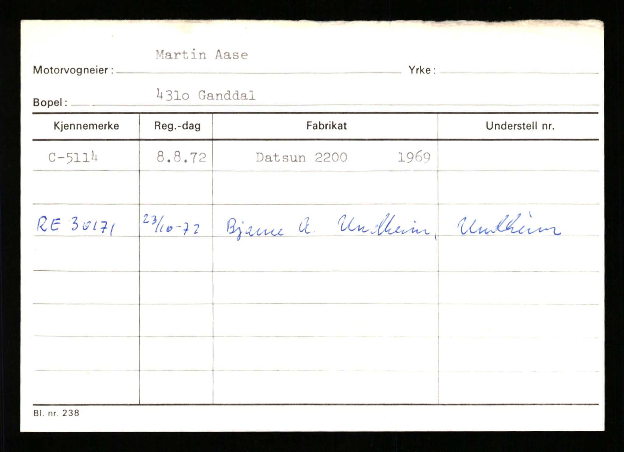 Stavanger trafikkstasjon, AV/SAST-A-101942/0/G/L0001: Registreringsnummer: 0 - 5782, 1930-1971, p. 3019