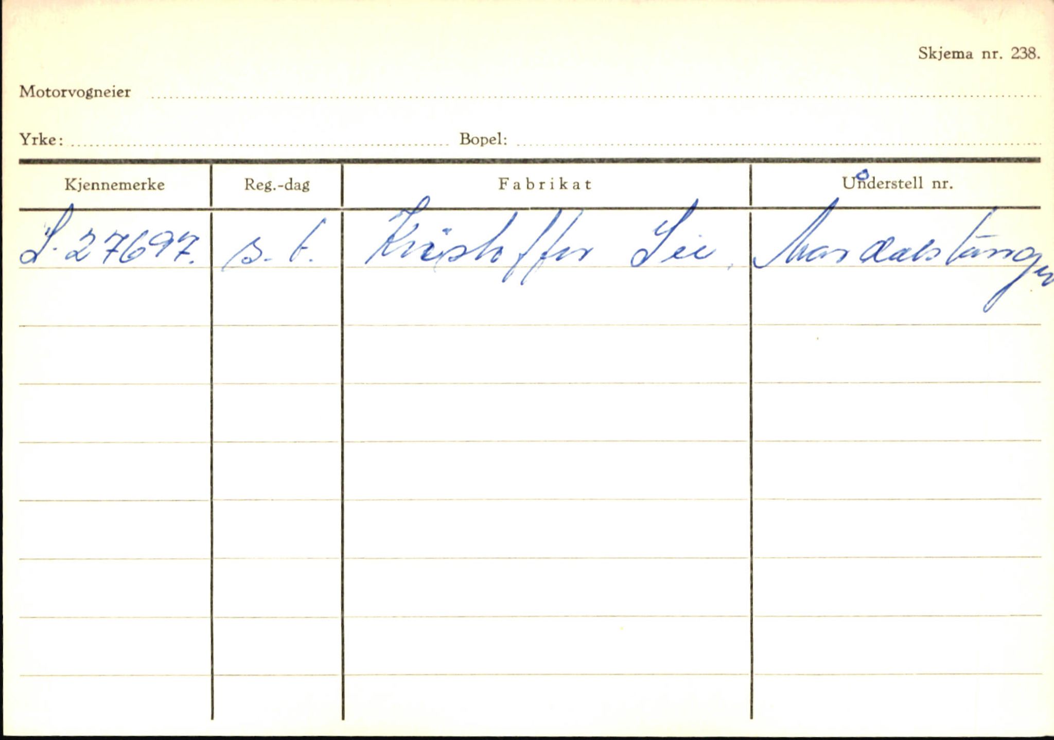 Statens vegvesen, Sogn og Fjordane vegkontor, SAB/A-5301/4/F/L0145: Registerkort Vågsøy S-Å. Årdal I-P, 1945-1975, p. 1558