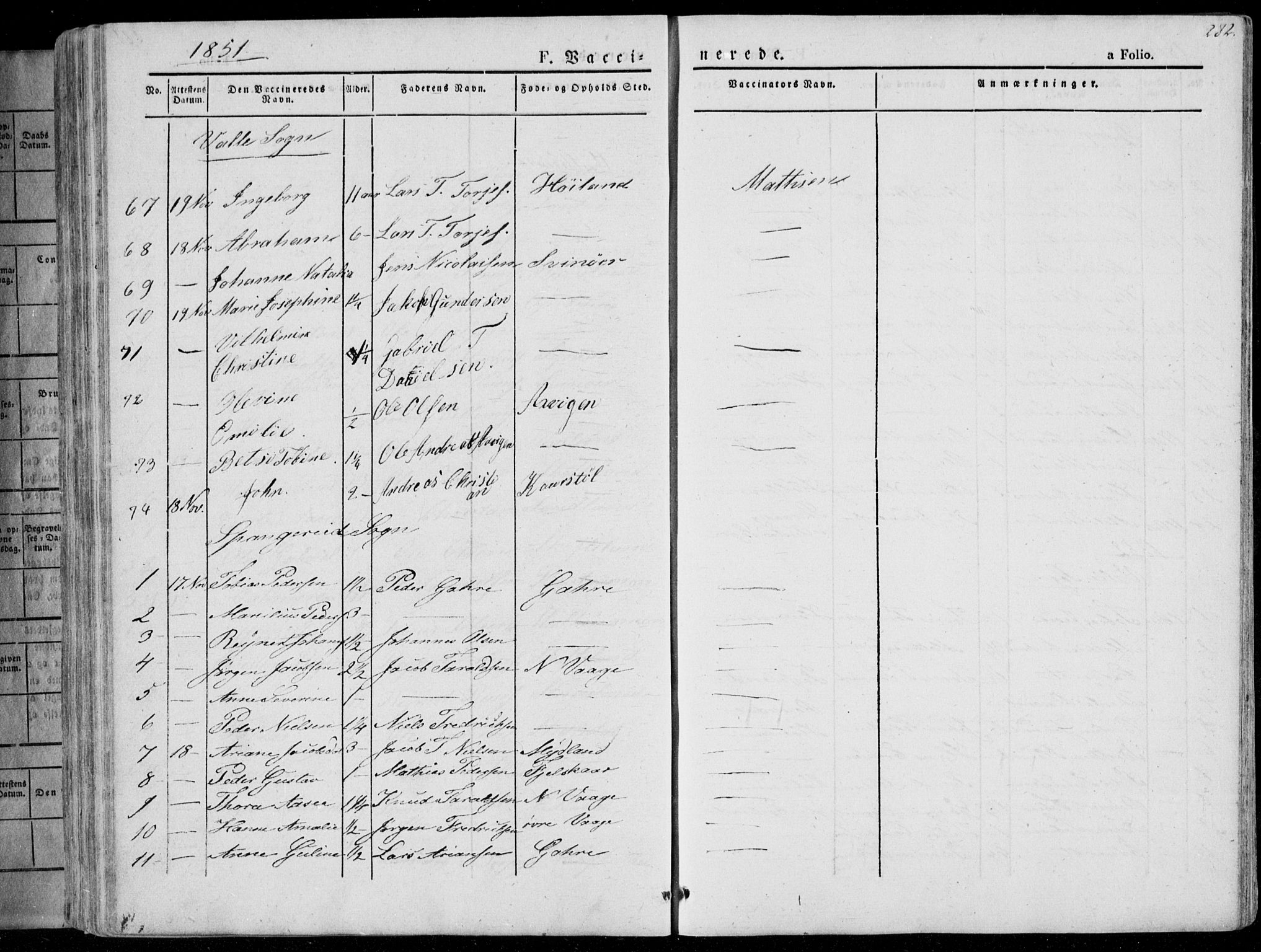 Sør-Audnedal sokneprestkontor, AV/SAK-1111-0039/F/Fa/Fab/L0006: Parish register (official) no. A 6, 1829-1855, p. 282