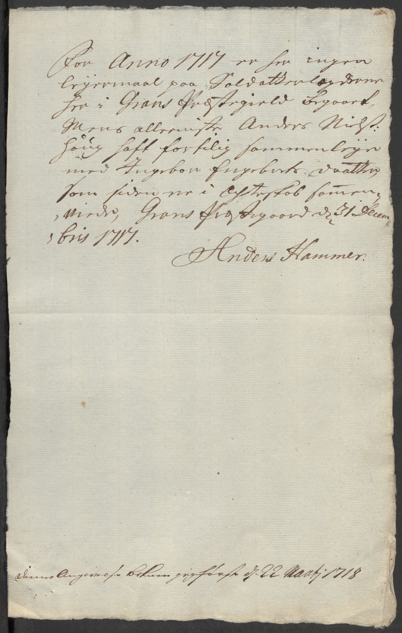 Rentekammeret inntil 1814, Reviderte regnskaper, Fogderegnskap, AV/RA-EA-4092/R18/L1318: Fogderegnskap Hadeland, Toten og Valdres, 1717, p. 81